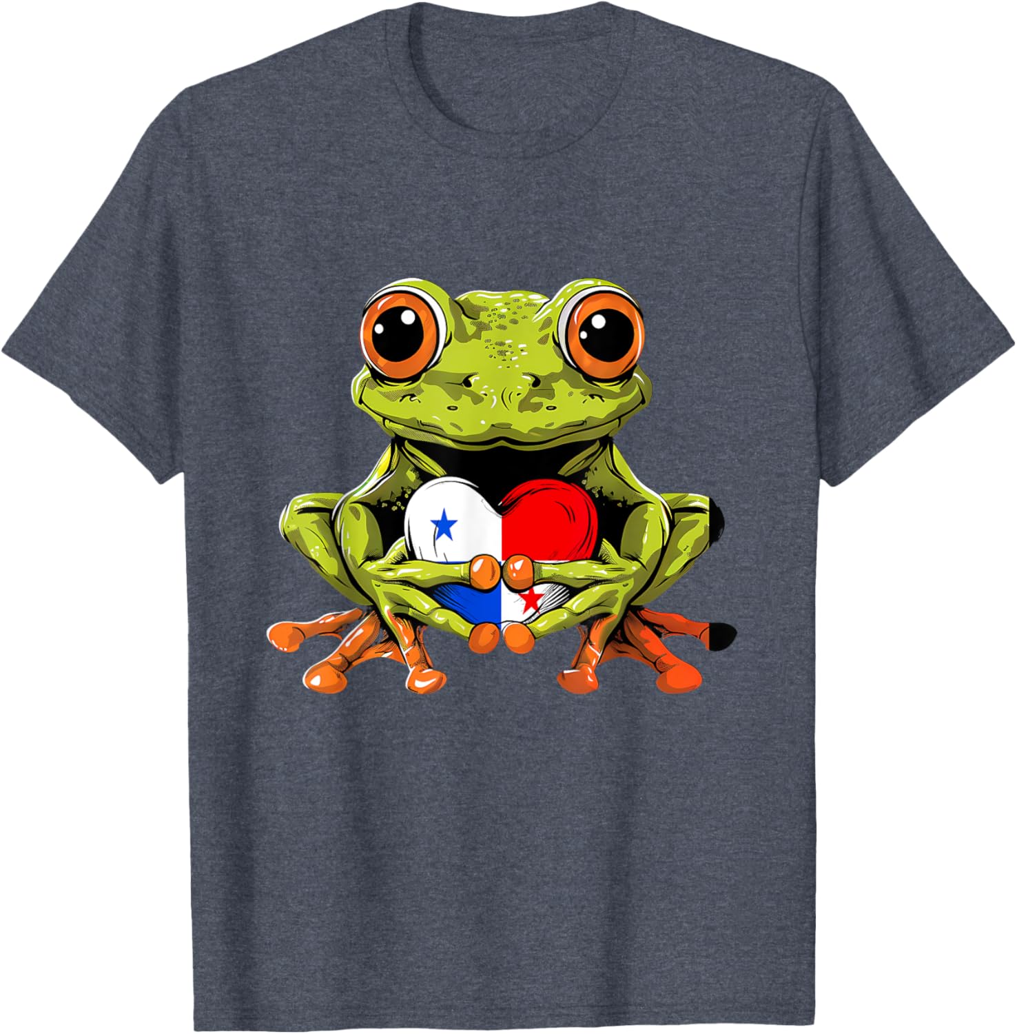 Panama Toad Frog Heart T-Shirt Celebrating Panamanian Roots and Pride - 26
