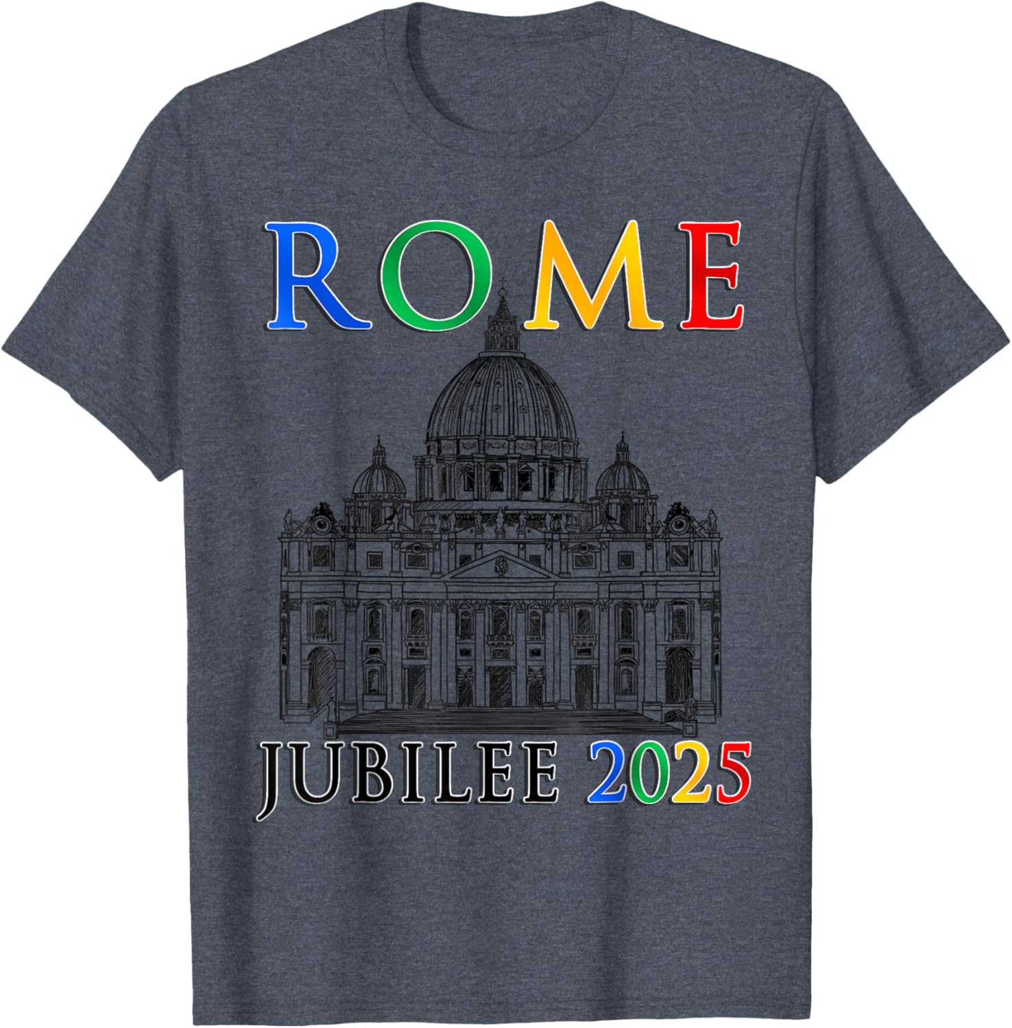 Rome Jubilee Pilgrims of Hope 2025 Vatican T-Shirt for Faithful Travelers - 7