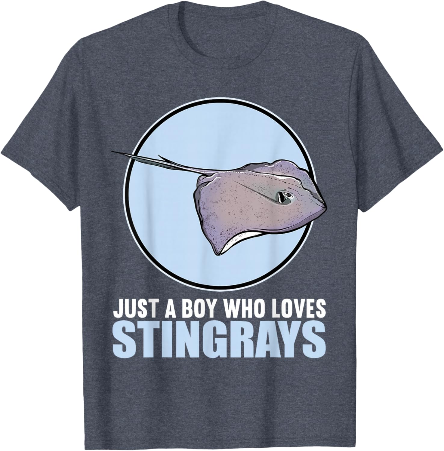 Just a Boy Who Loves Stingrays Cute Stingray T-Shirt for Kids - 15