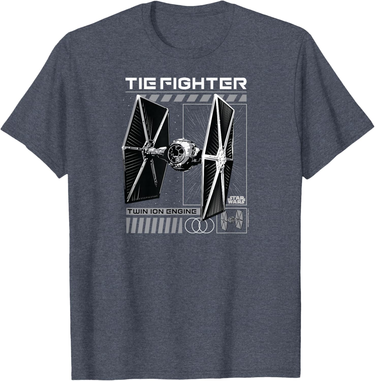 Star Wars Tie Fighter T-Shirt for Fans of the Galactic Empire - 1