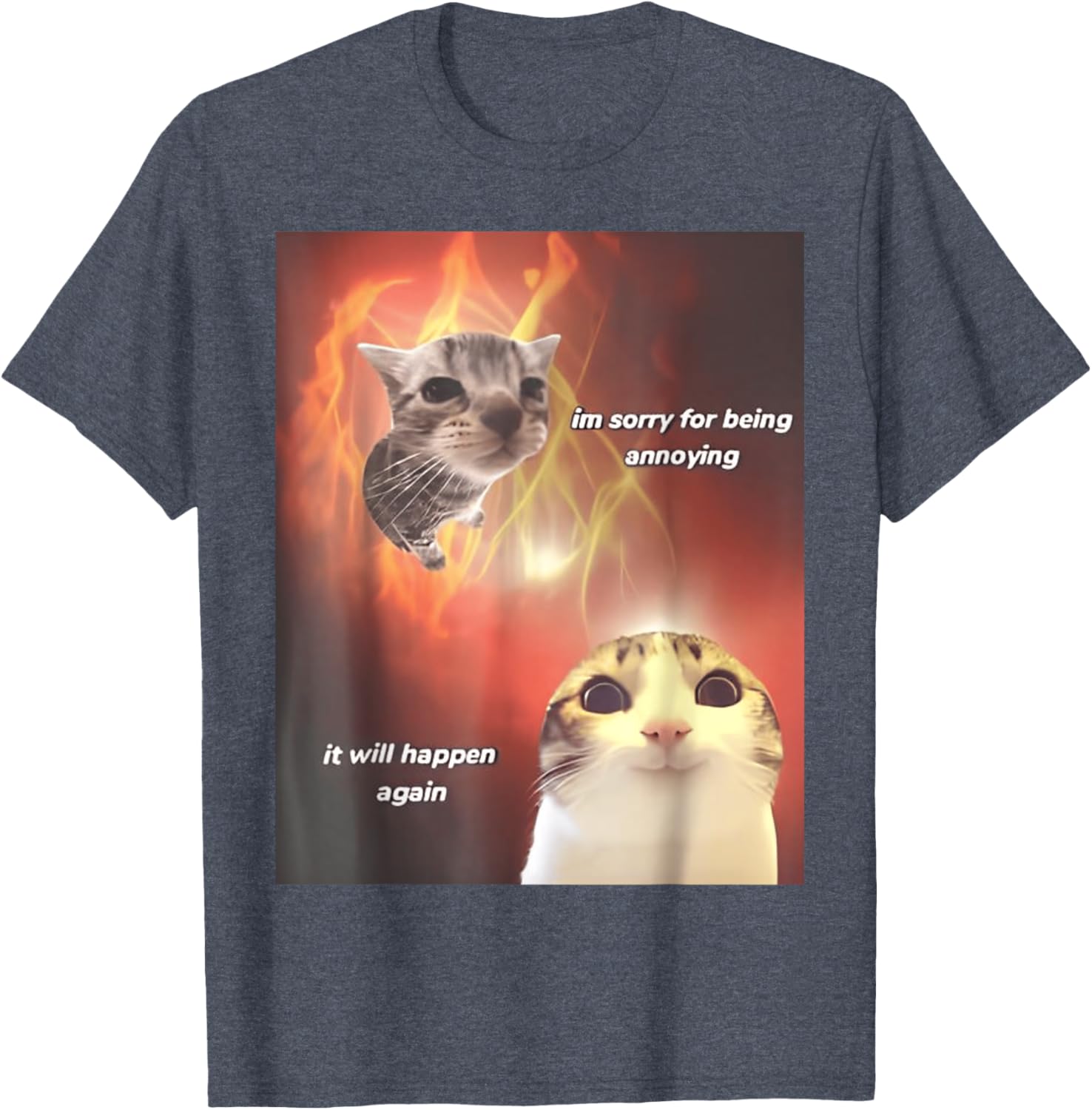 I'm Sorry For Being Annoying Cat T-Shirt for All Ages and Genders - 7