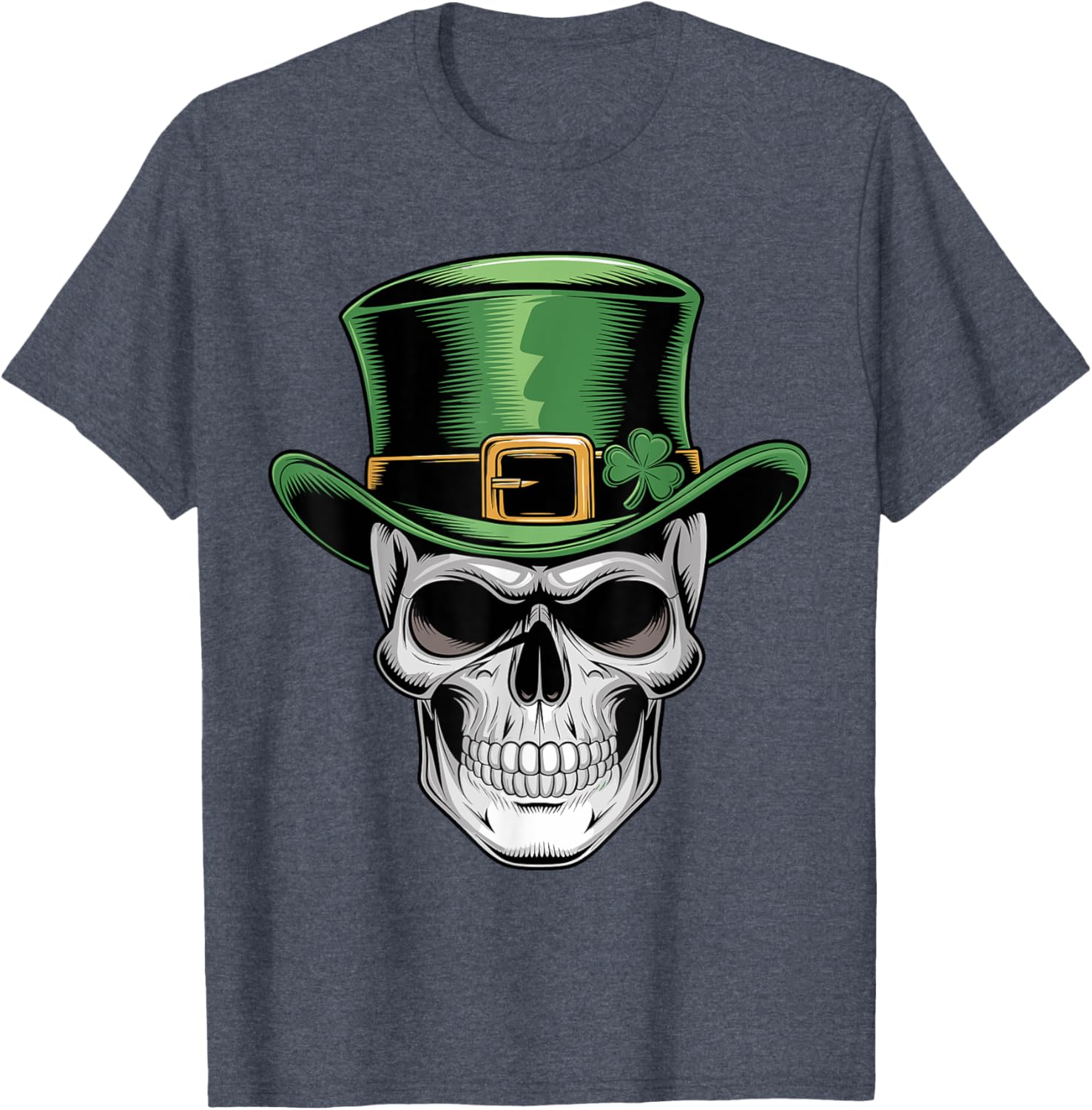 Skull St. Patrick's Day Irish Shamrock T-Shirt for Lucky Celebrations - 9