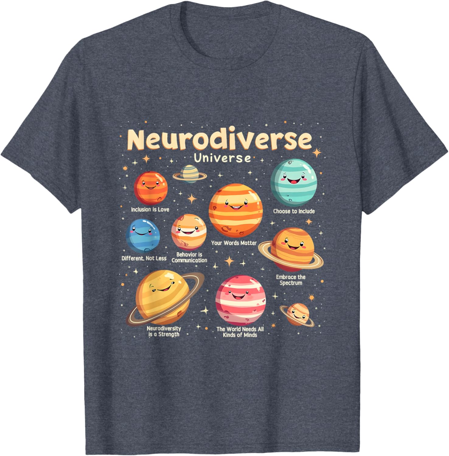 Neurodiverse Universe Autism Awareness T-Shirt - Celebrate Diversity in Style - 17
