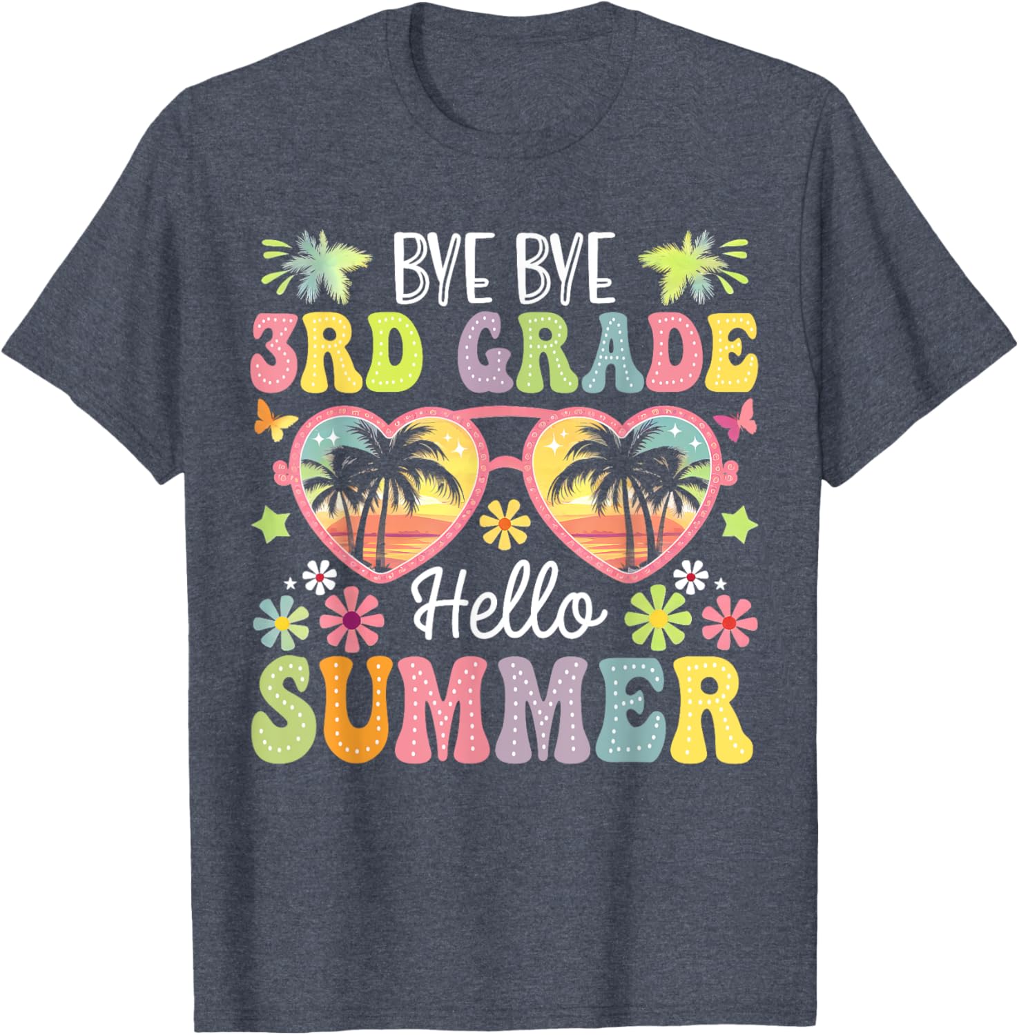 Goodbye 3rd Grade Hello Summer Kids T-Shirt for Boys Last Day of School - 12