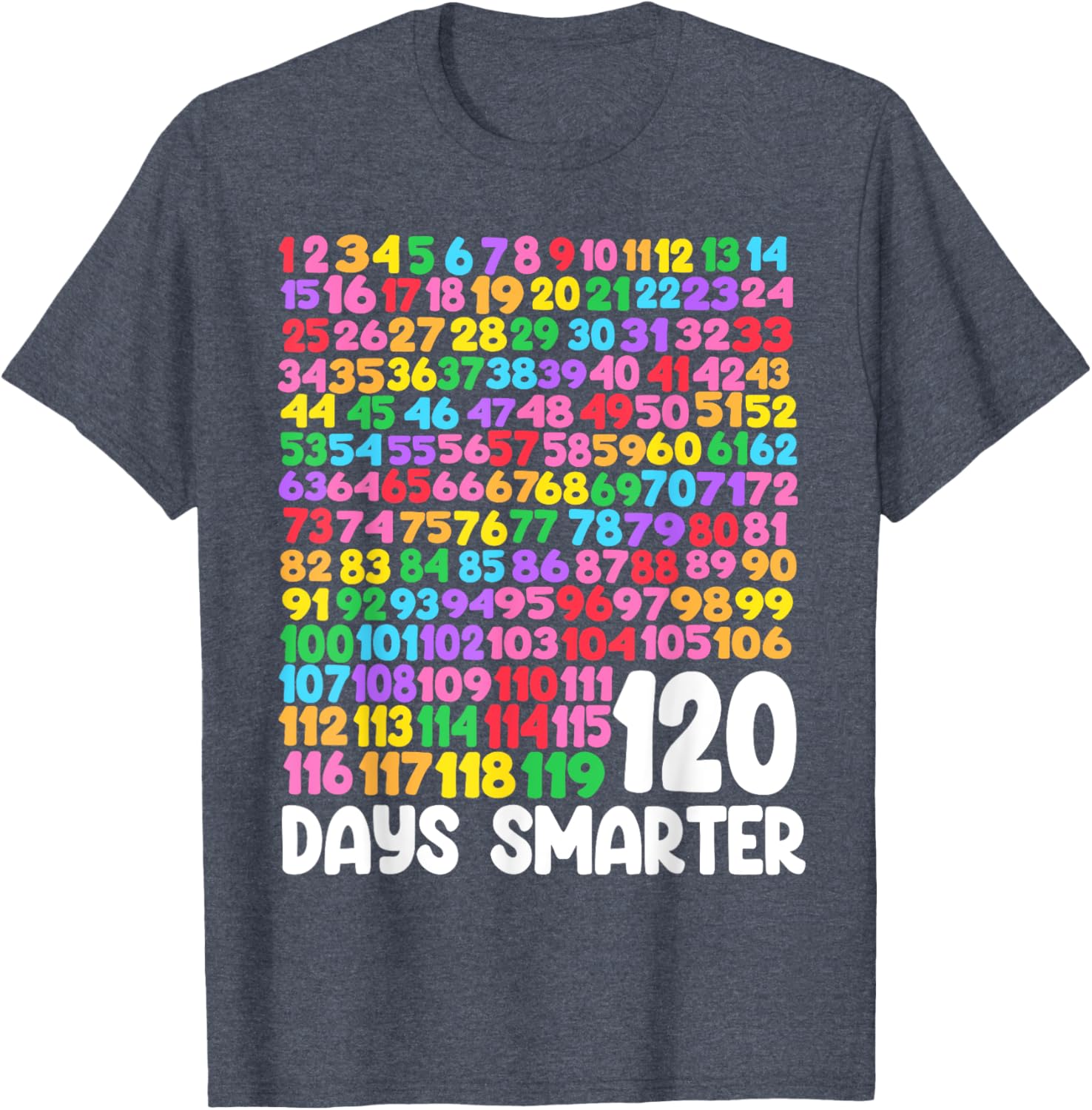 120 Days Smarter School Math T-Shirt Perfect for Students and Teachers - 4