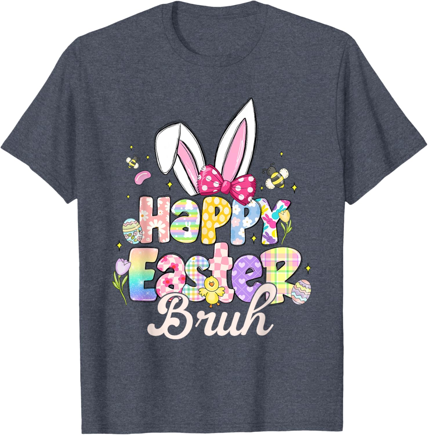 Funny Easter Bruh Meme T-Shirt for Bro Happy Spring Celebrations - 7