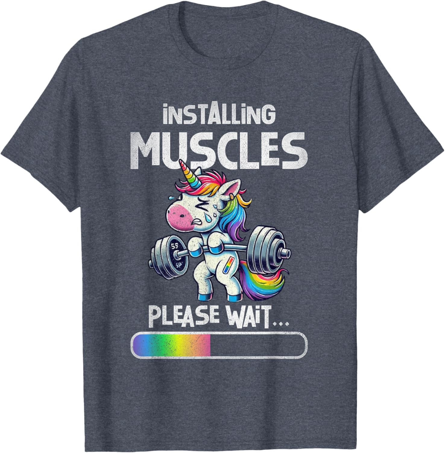 Funny Unicorn Weightlifting T-Shirt for Gym Lovers and Fitness Fans - 11