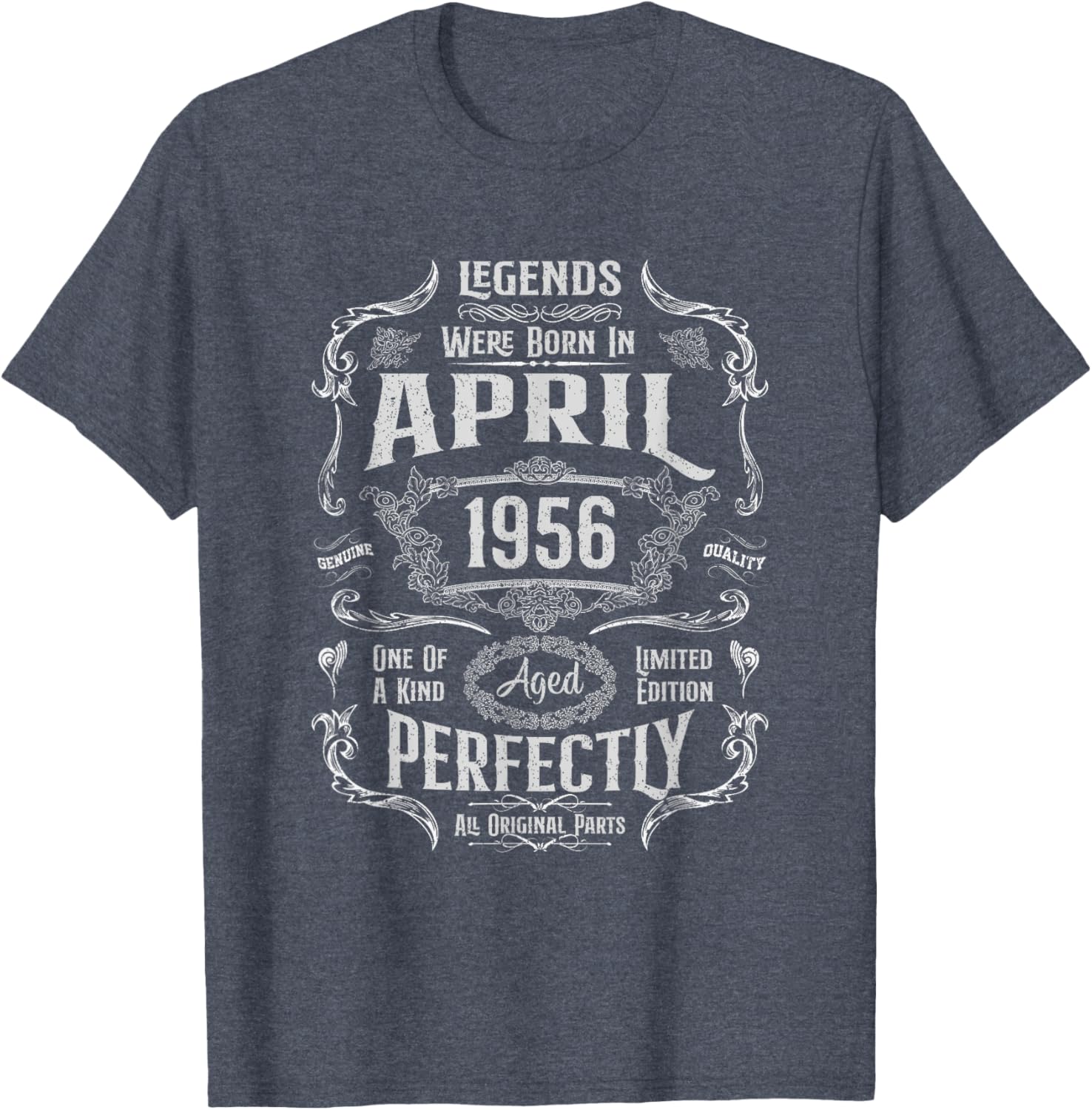 Vintage 69th Birthday Legends April 1956 T-Shirt for Memorable Celebrations - 27