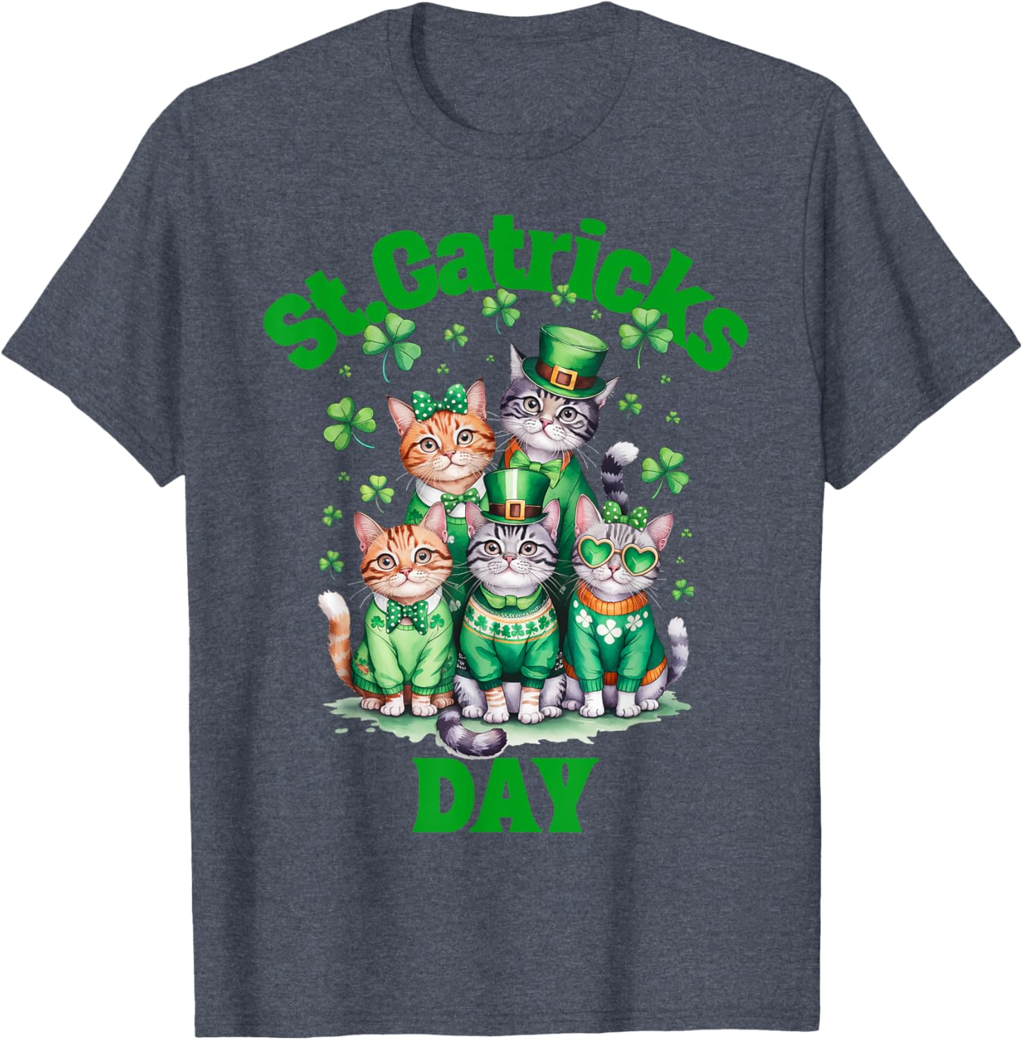St Patricks Day Cats T-Shirt for Fun Saint Pattys Celebrations - 13