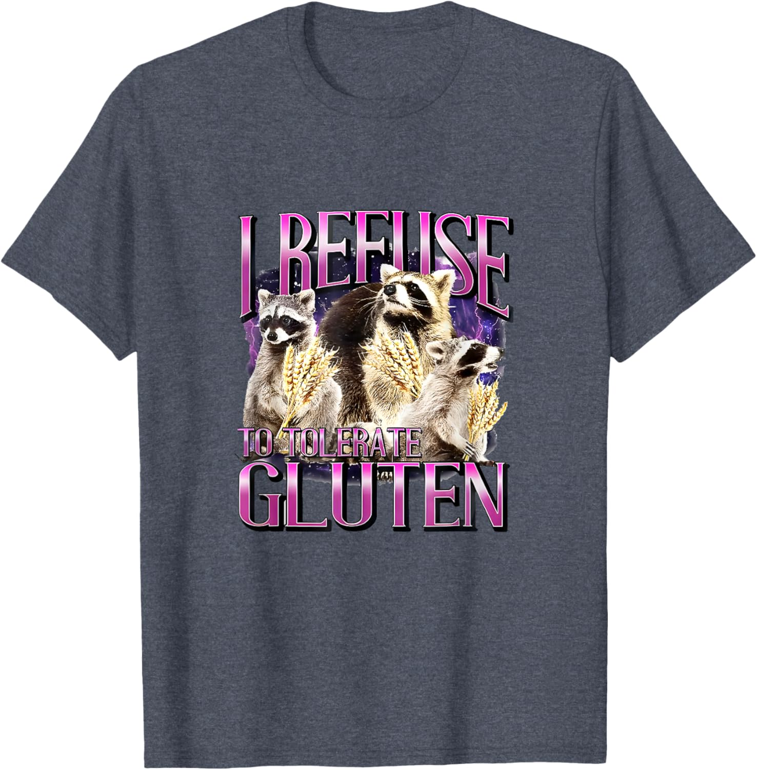 I Refuse To Tolerate Gluten T-Shirt Fun Gluten-Free Apparel - 3