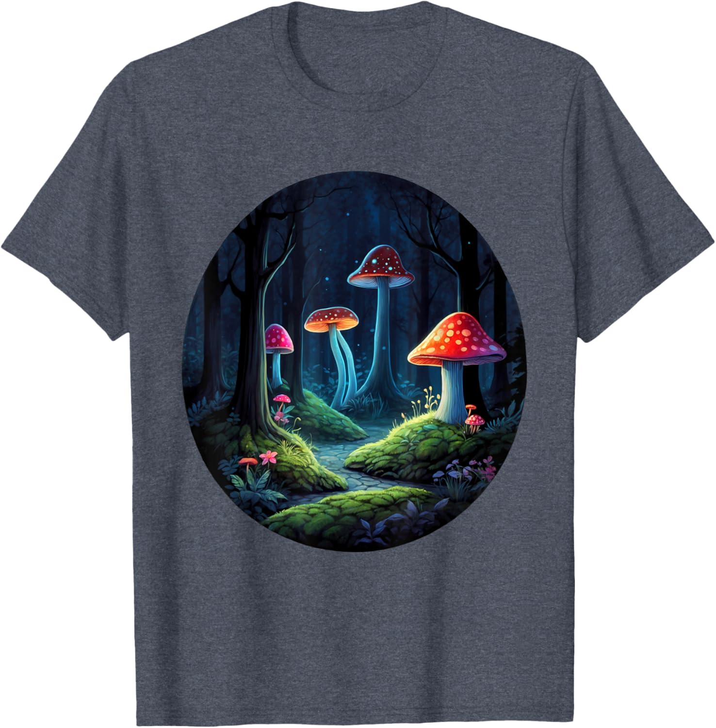 Magical Forest Mushrooms Kids T-Shirt | Whimsical Enchanting Design - 18