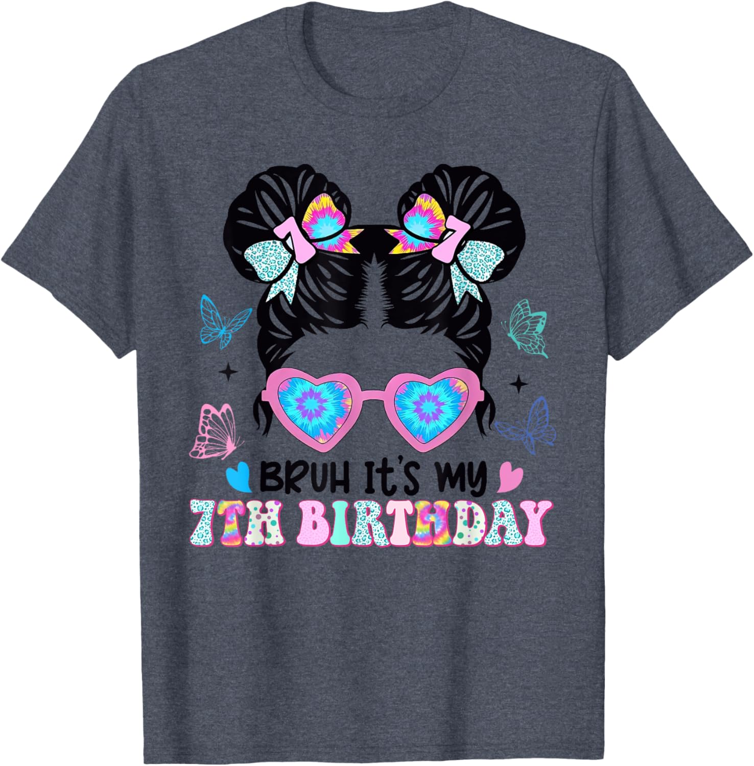 Retro 7th Birthday Girl T-Shirt for Fun Celebrations and Style - 14