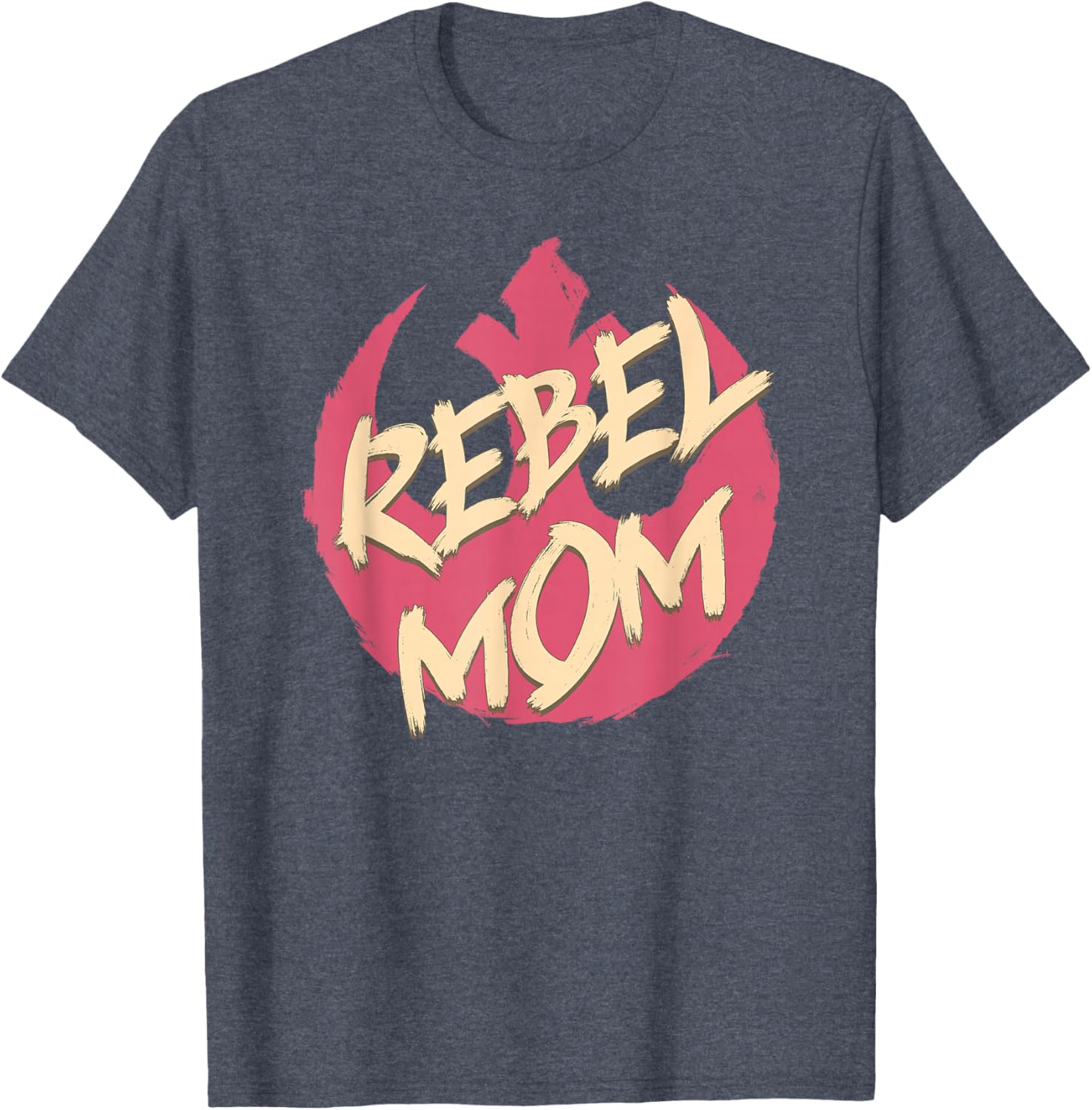 Star Wars Mother's Day Rebel Mom Distressed Logo T-Shirt for Her - 6