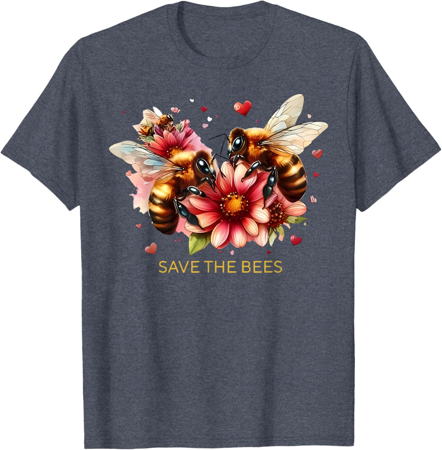 Save Our Bees Pollinator Gardening T-Shirt for Environmental Advocates - 18