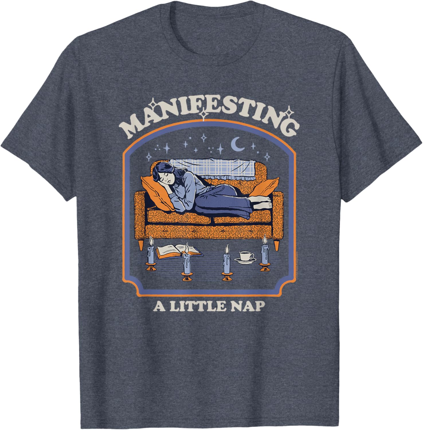 Funny Retro Steven Rhodes Manifesting a Little Nap T-Shirt for Relaxation - 2