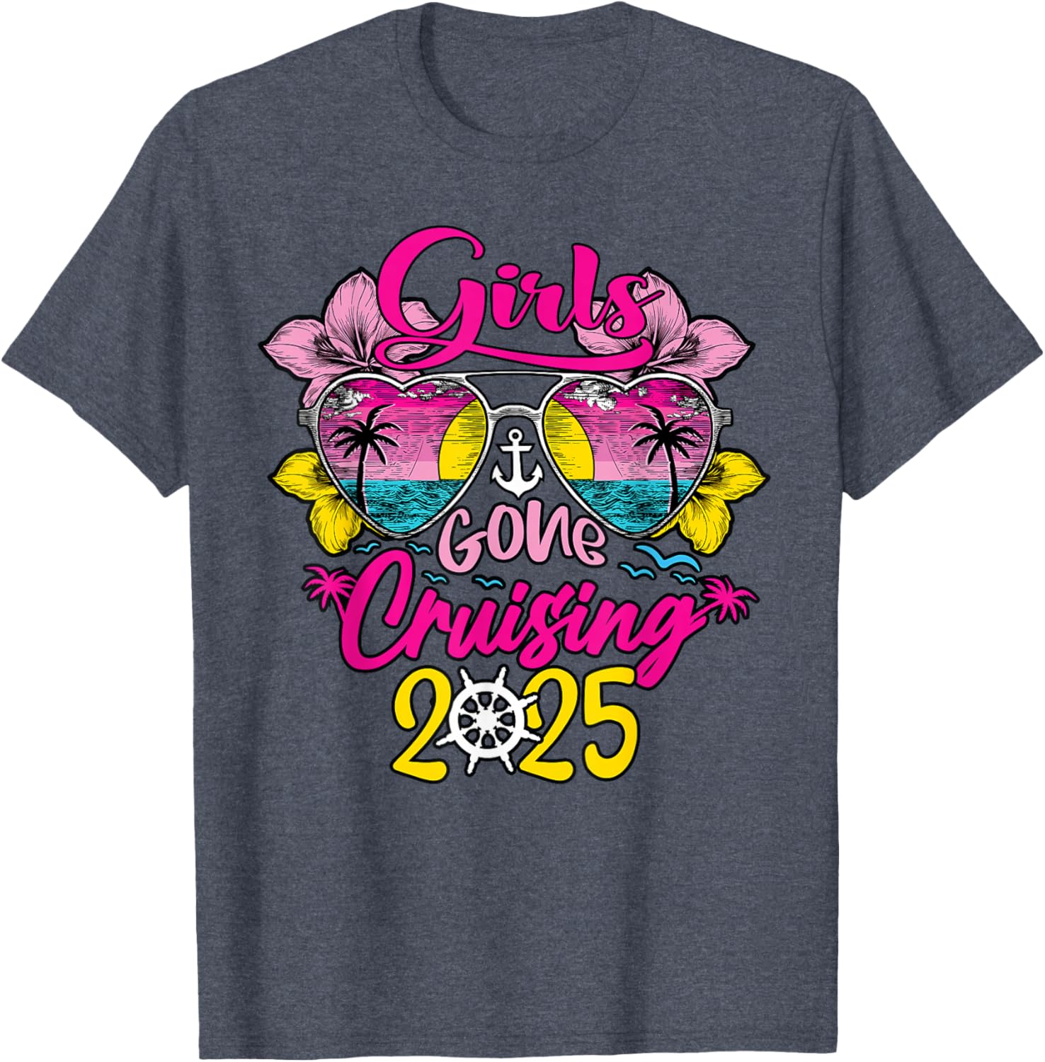 Girls Gone Cruising 2025 Funny Besties T-Shirt for Vacation Fun - 17