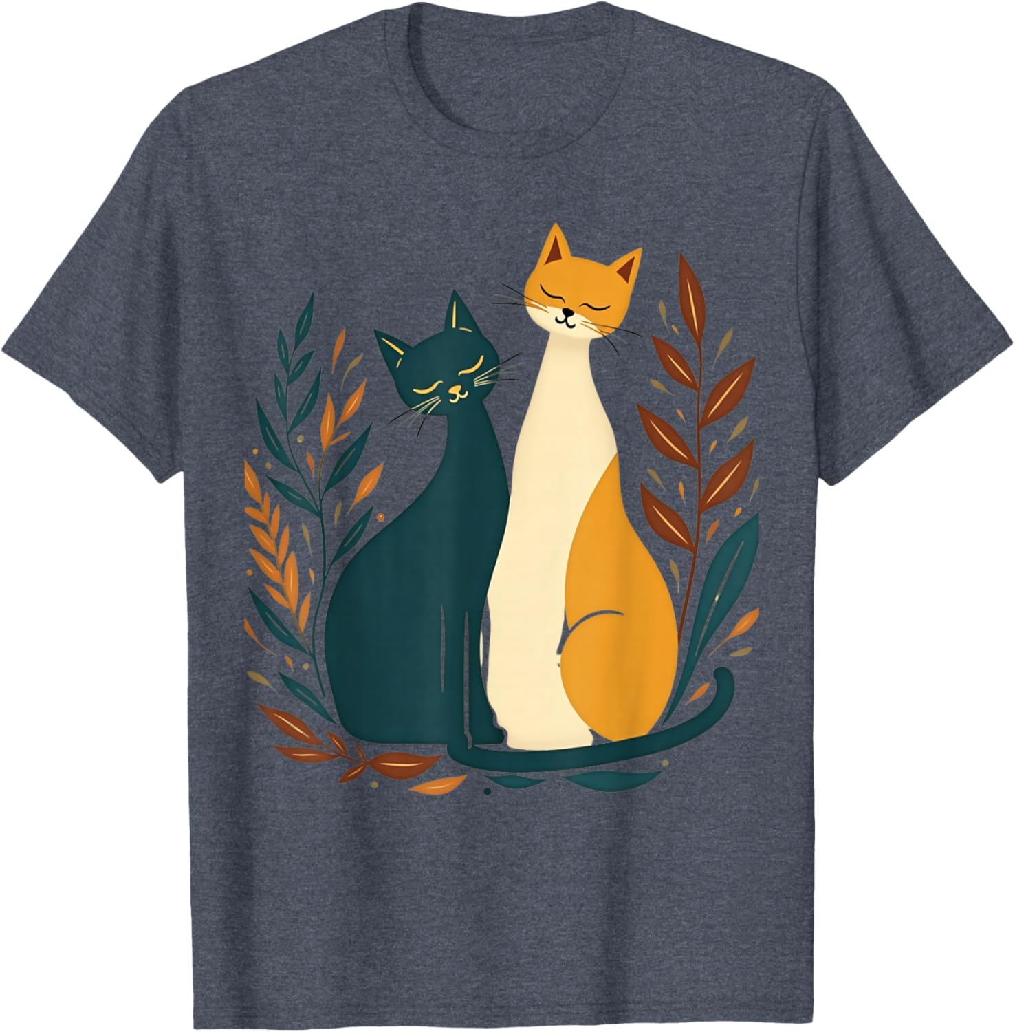 Vintage Mid-Century Modern Cat T-Shirt 50s 60s Retro Style Apparel - 29