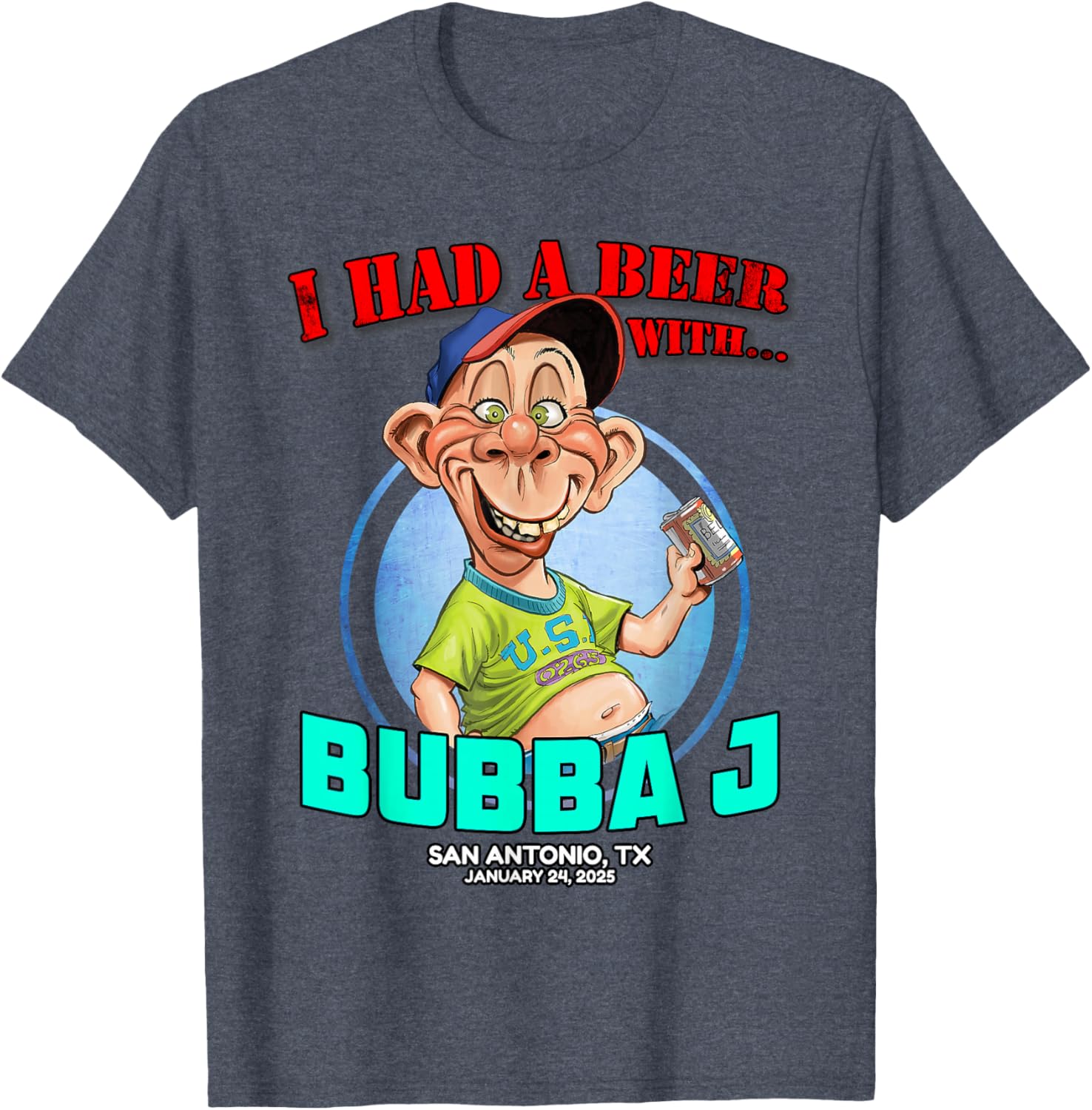 Bubba J San Antonio TX 2025 T-Shirt for Fun and Stylish Casual Wear - 1