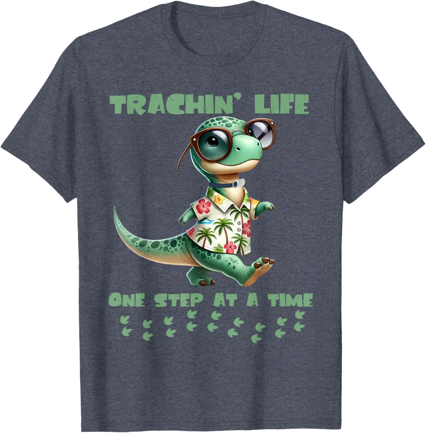 Trachin Life One Step at a Time Tracheostomy Awareness T-Shirt - 10