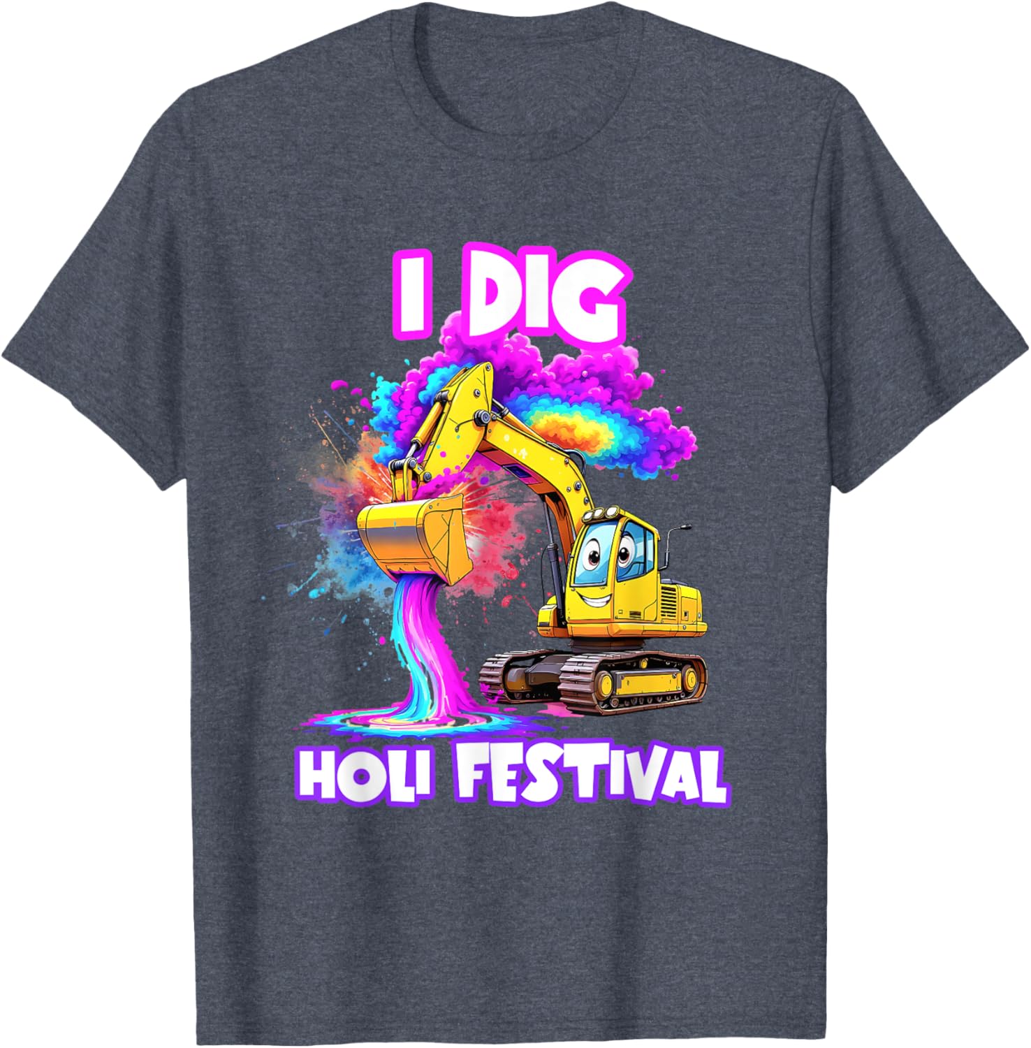 I Dig Holi Festival T-Shirt for Kids Boys Toddlers Celebrating India - 2