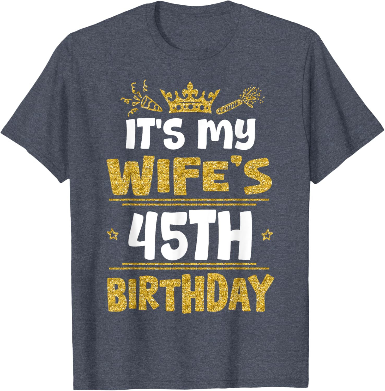 Happy Wife's 45th Birthday T-Shirt Vintage 1980 Gift for Her - 10