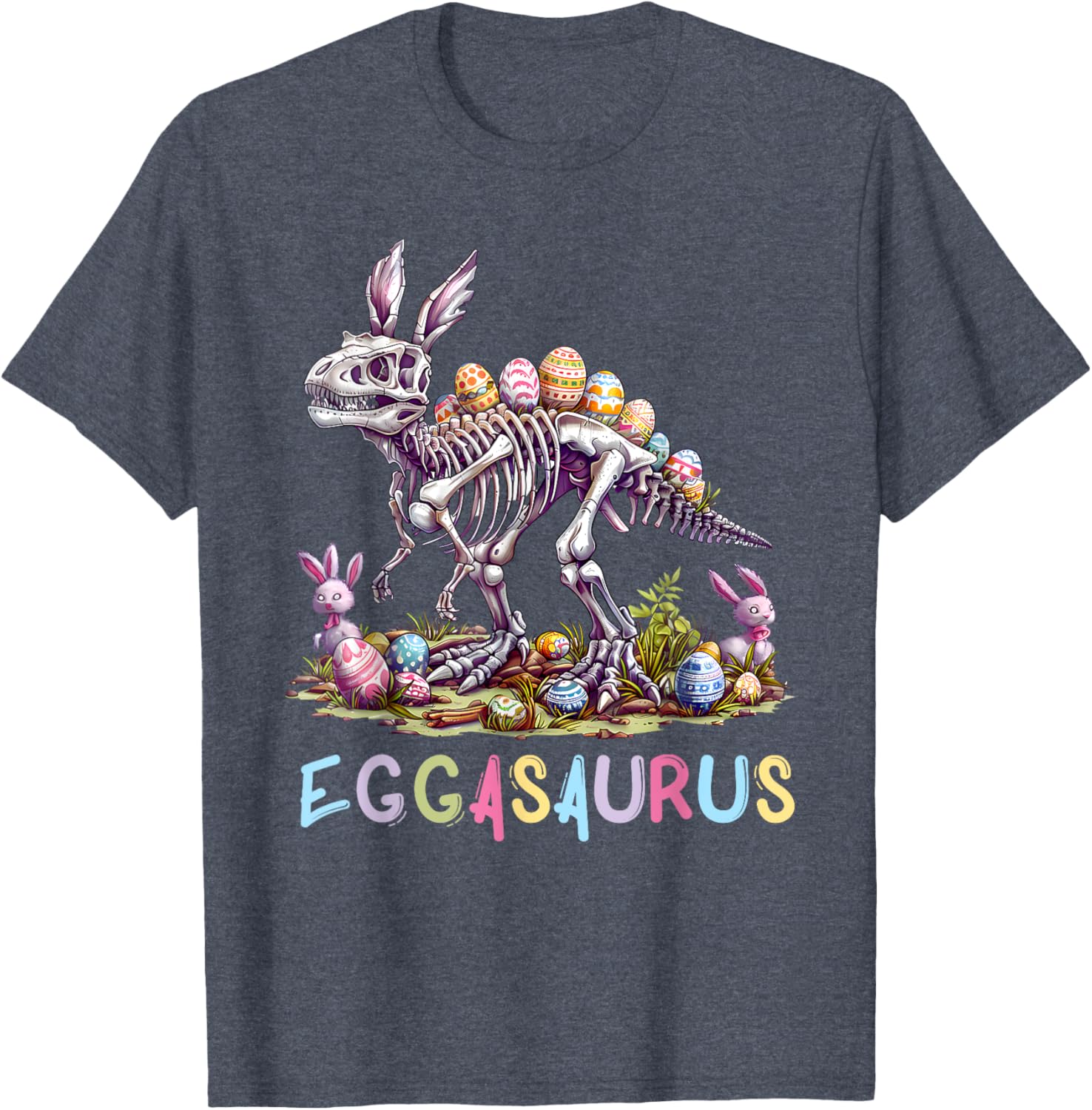 Eggasaurus Dinosaur Toddler T-Shirt for Boys - Fun Easter Stegosaurus Design - 9
