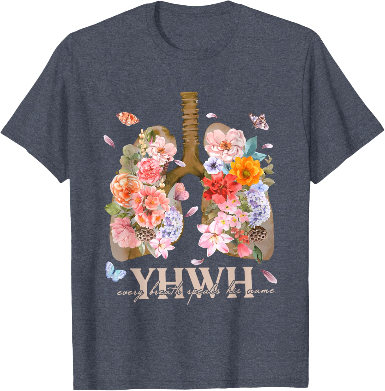 YHWH Every Breath Speaks His Name Christian T-Shirt for Believers - 5