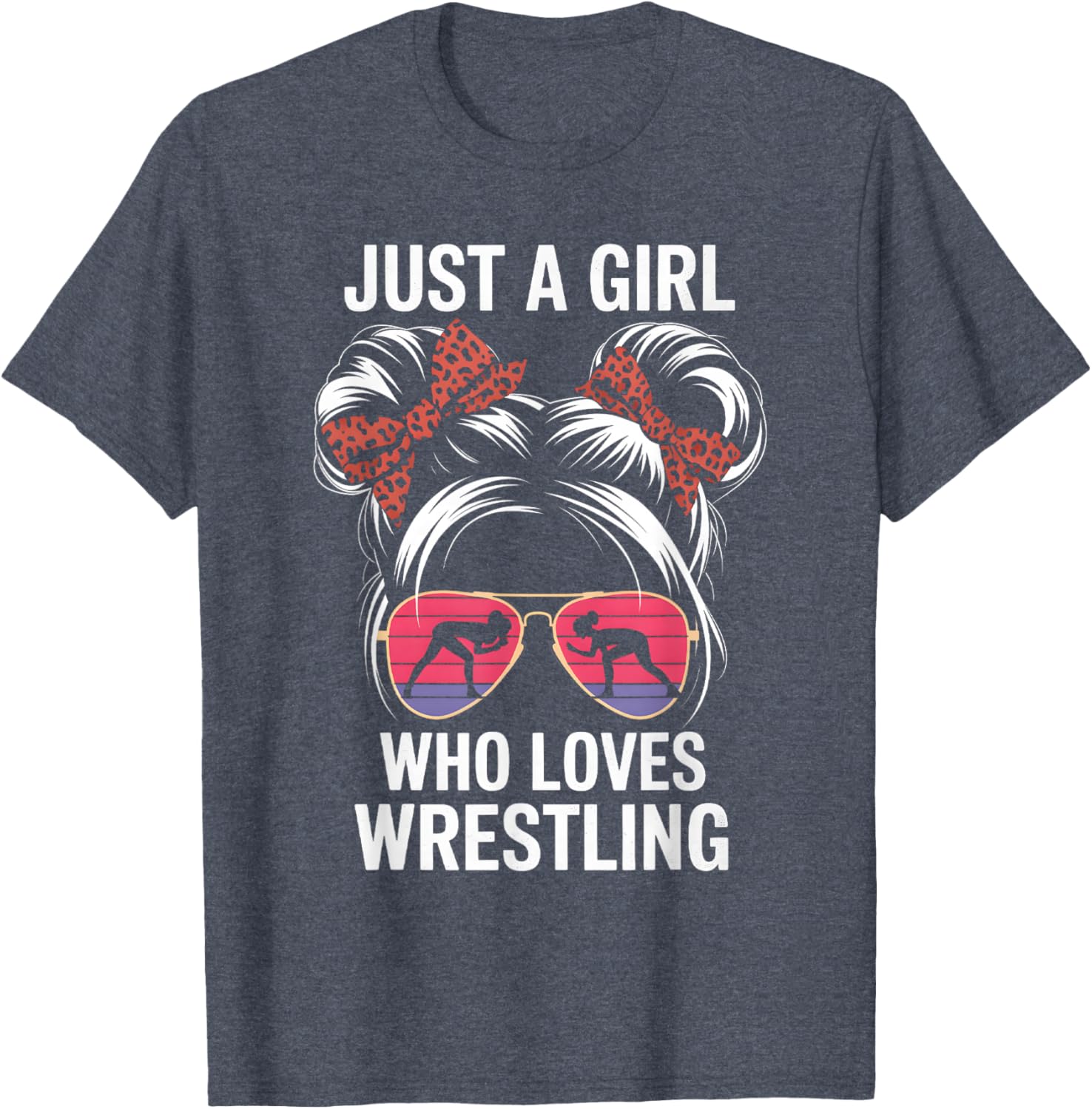 Just a Girl Who Loves Wrestling T-Shirt for Girls - Perfect Gift for Fans - 10