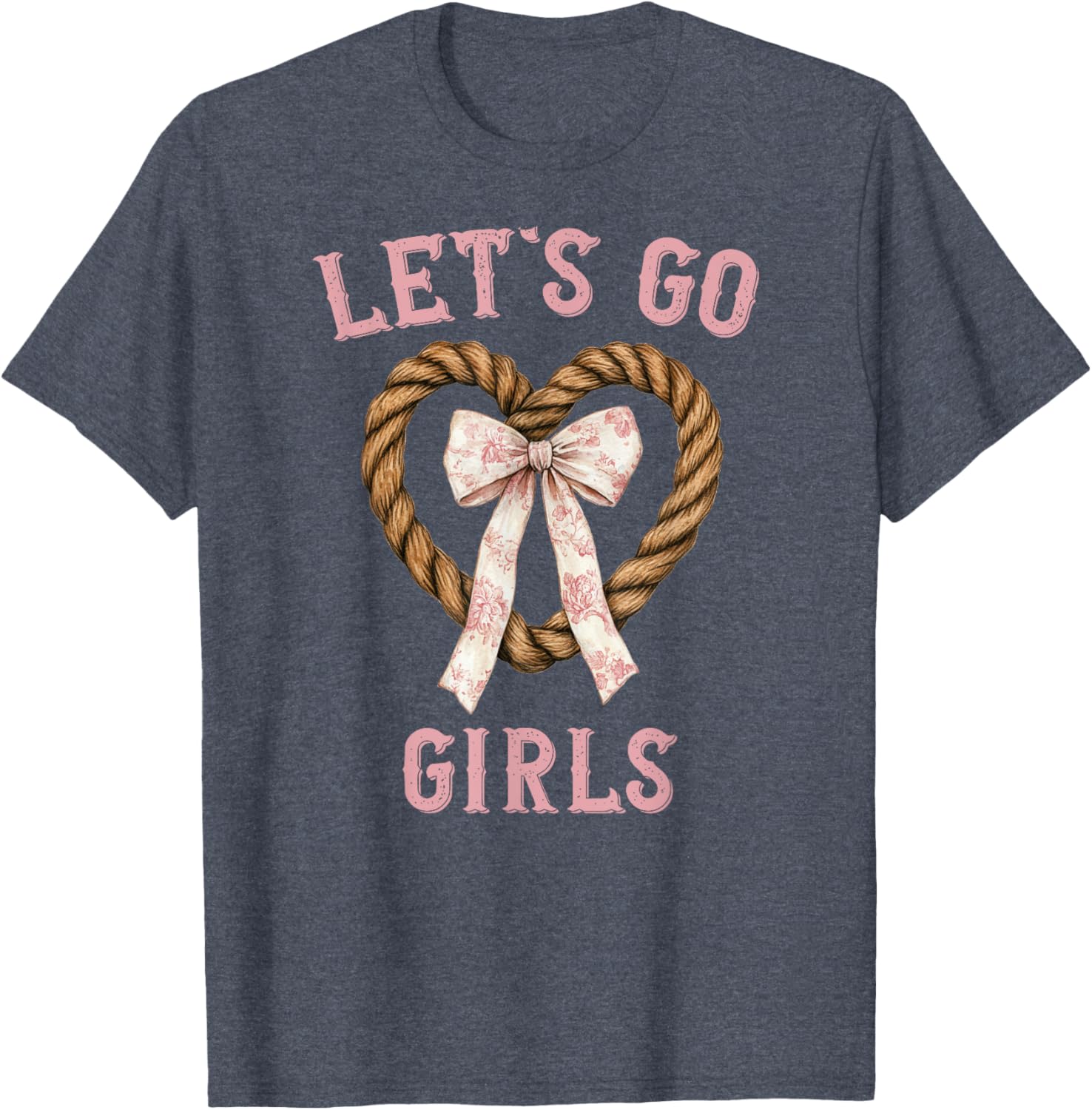 Chinoiserie Pink Cowgirl Lasso T-Shirt for Stylish Western Girls - 9