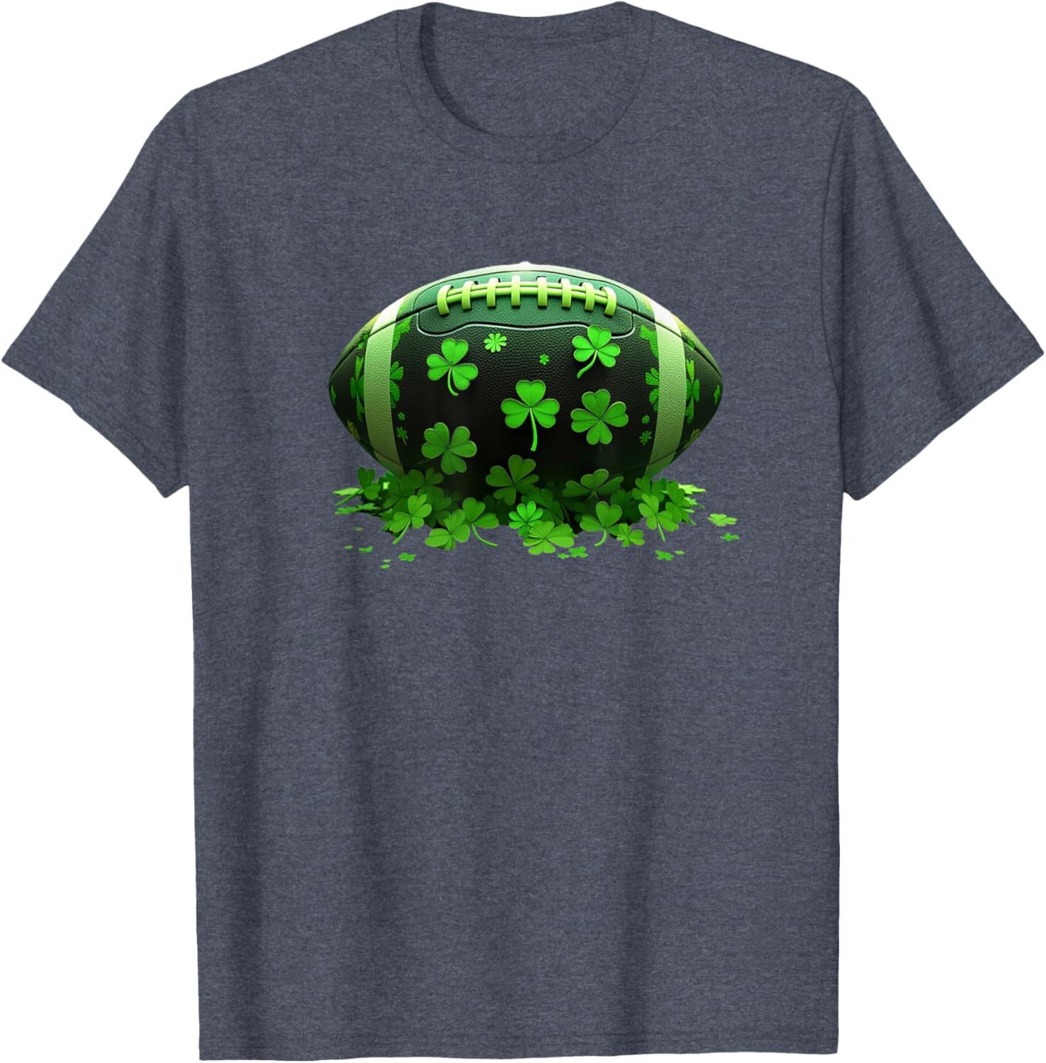 Lucky Shamrock Football Lovers T-Shirt for St Patricks Day Fun - 13