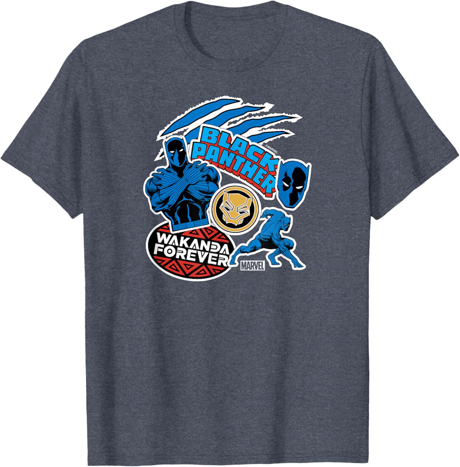 Black Panther Stickers T-Shirt for Fans - Stylish Graphic Tee - 7