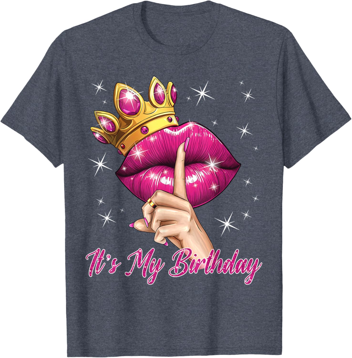Queen Princess Birthday T-Shirt for Women Cute B-Day Party Gift - 6