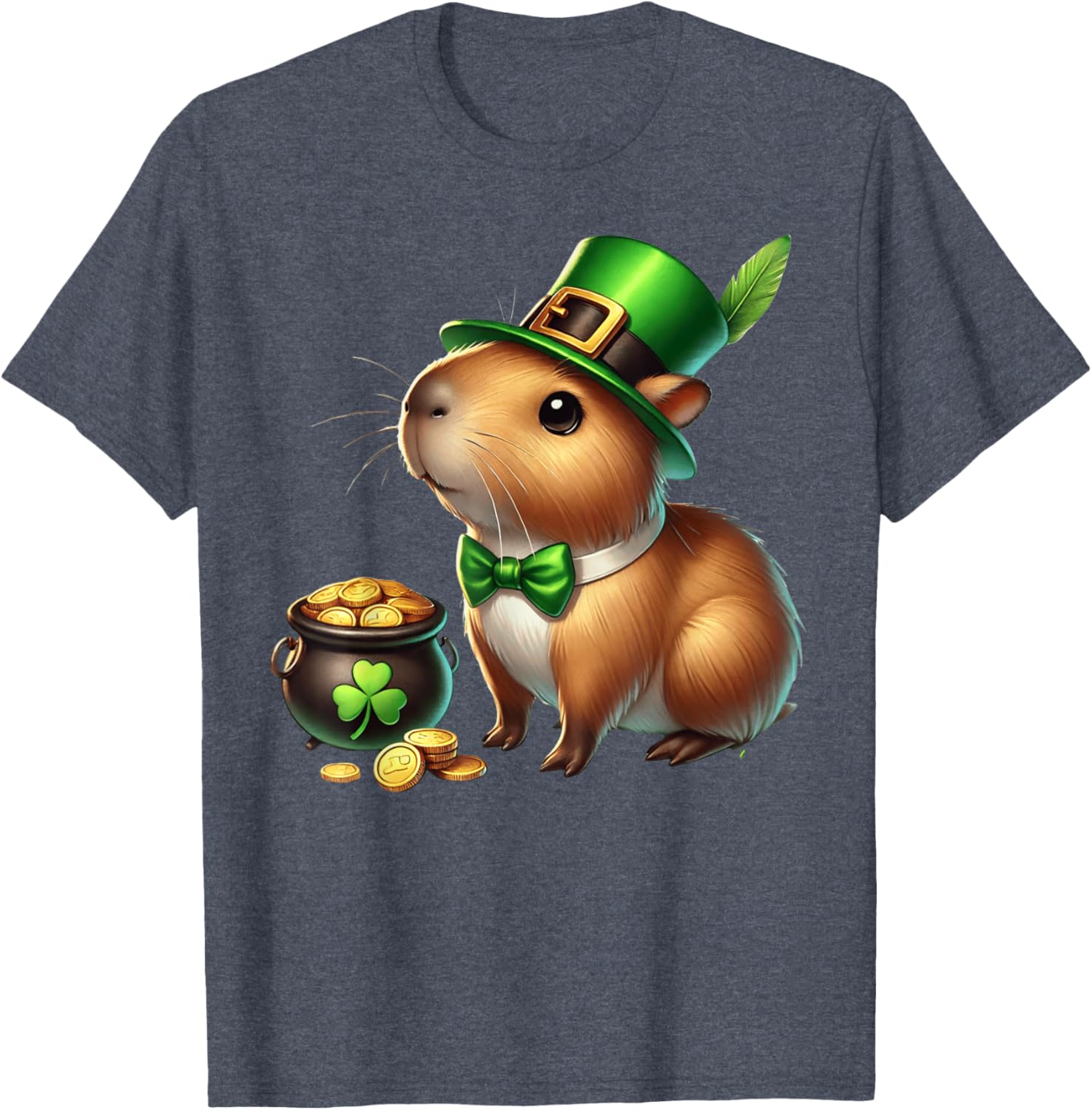 Adorable Guinea Pig Leprechaun St Patrick's Day Kids T-Shirt - 10