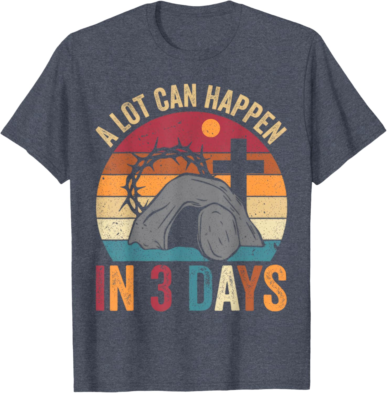 Retro Easter Christian T-Shirt Perfect for Celebrating Faith in Style - 5