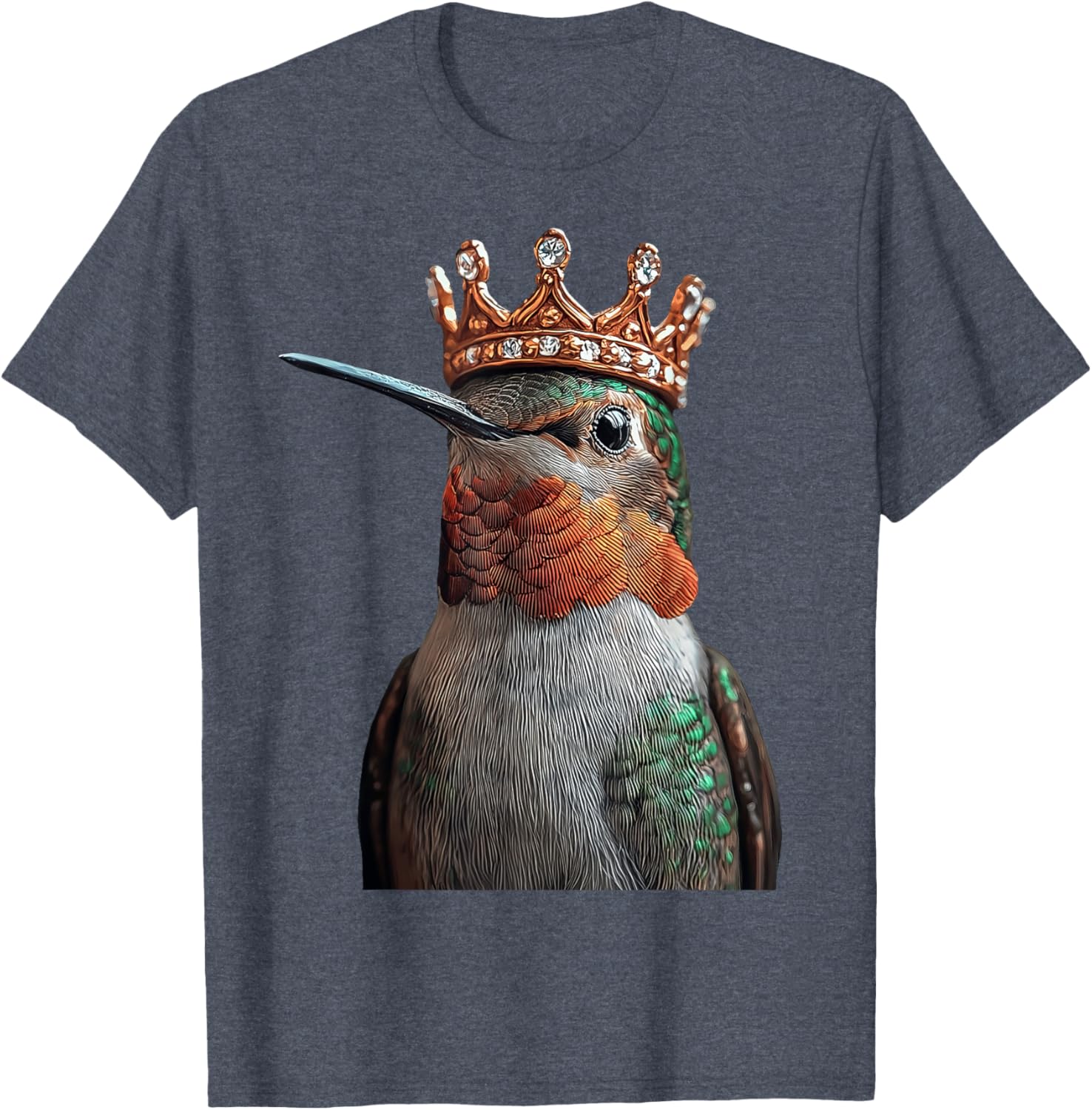 Hummingbird Crown T-Shirt for Nature Lovers - Stylish and Comfortable Design - 8