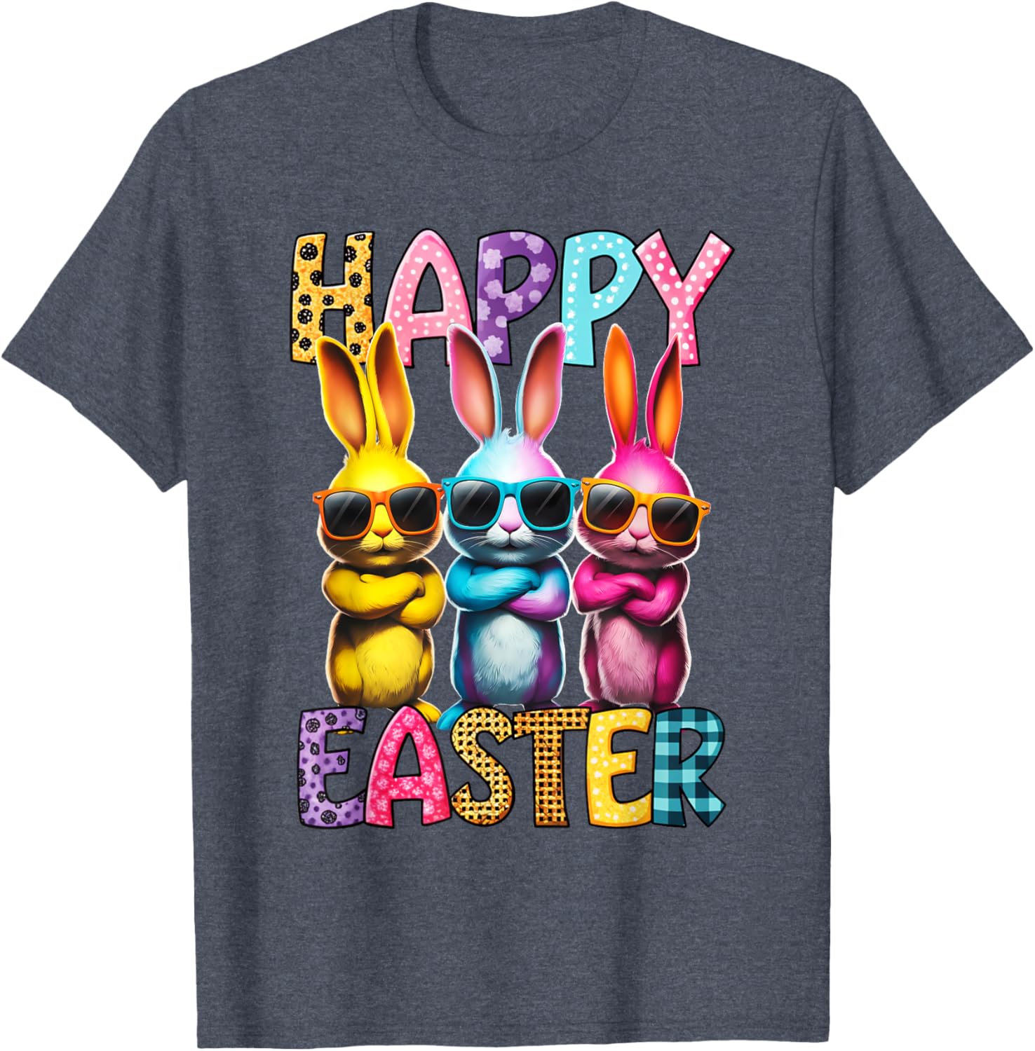 Funny Easter Bunny T-Shirt for Kids and Adults - Happy Easter Tees - 11