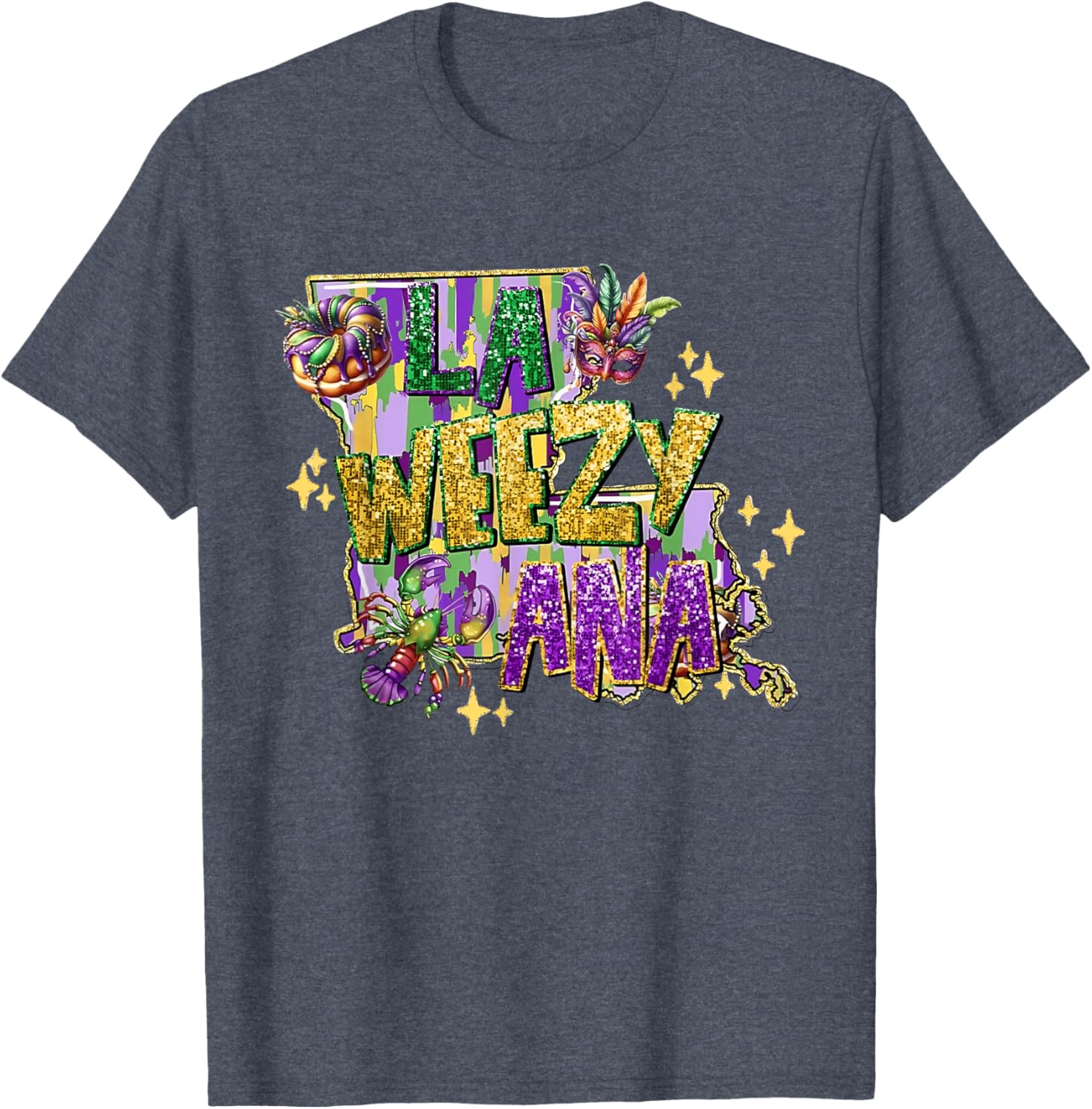 La Weezy Ana Mardi Gras T-Shirt for Fat Tuesday Celebrations - 15