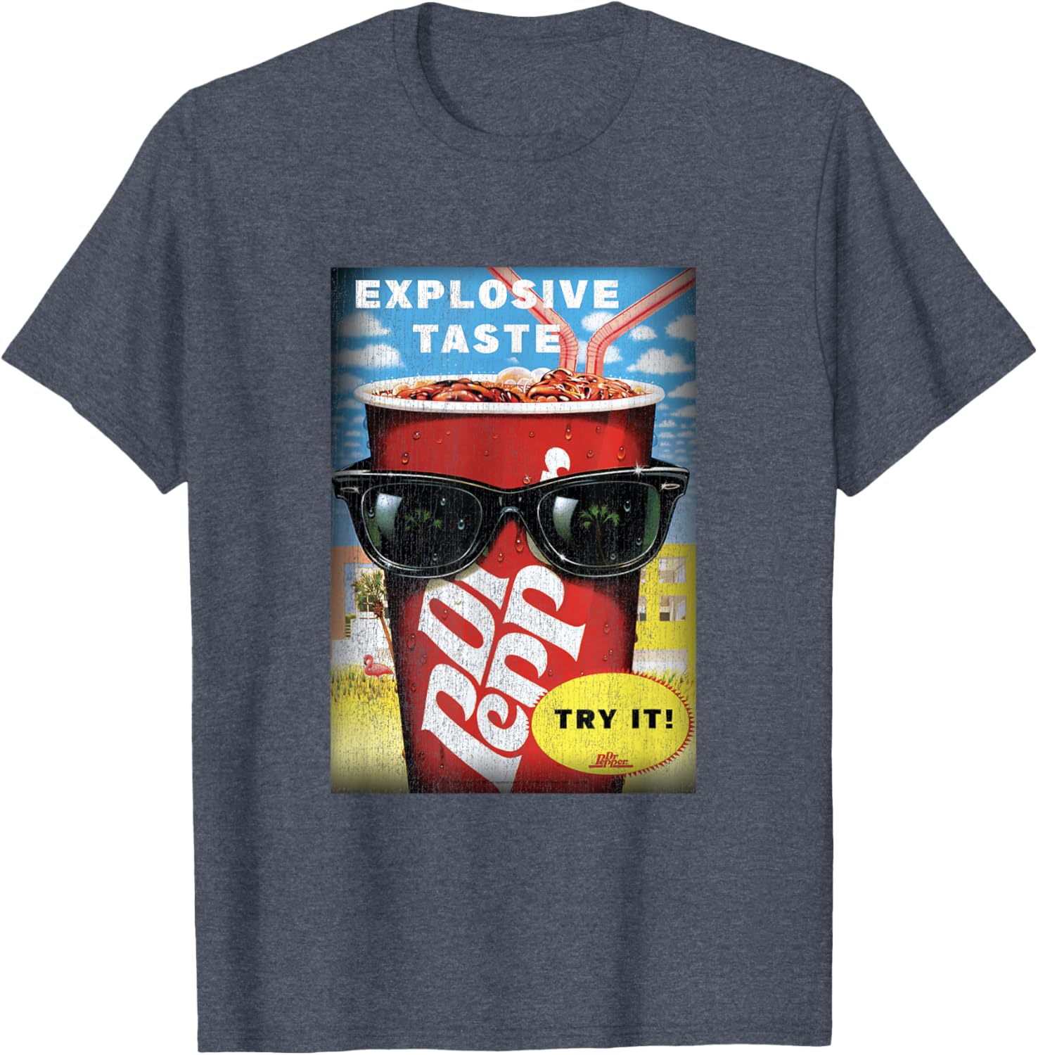 Dr. Pepper Vintage Panel T-Shirt for Explosive Taste Lovers - 5
