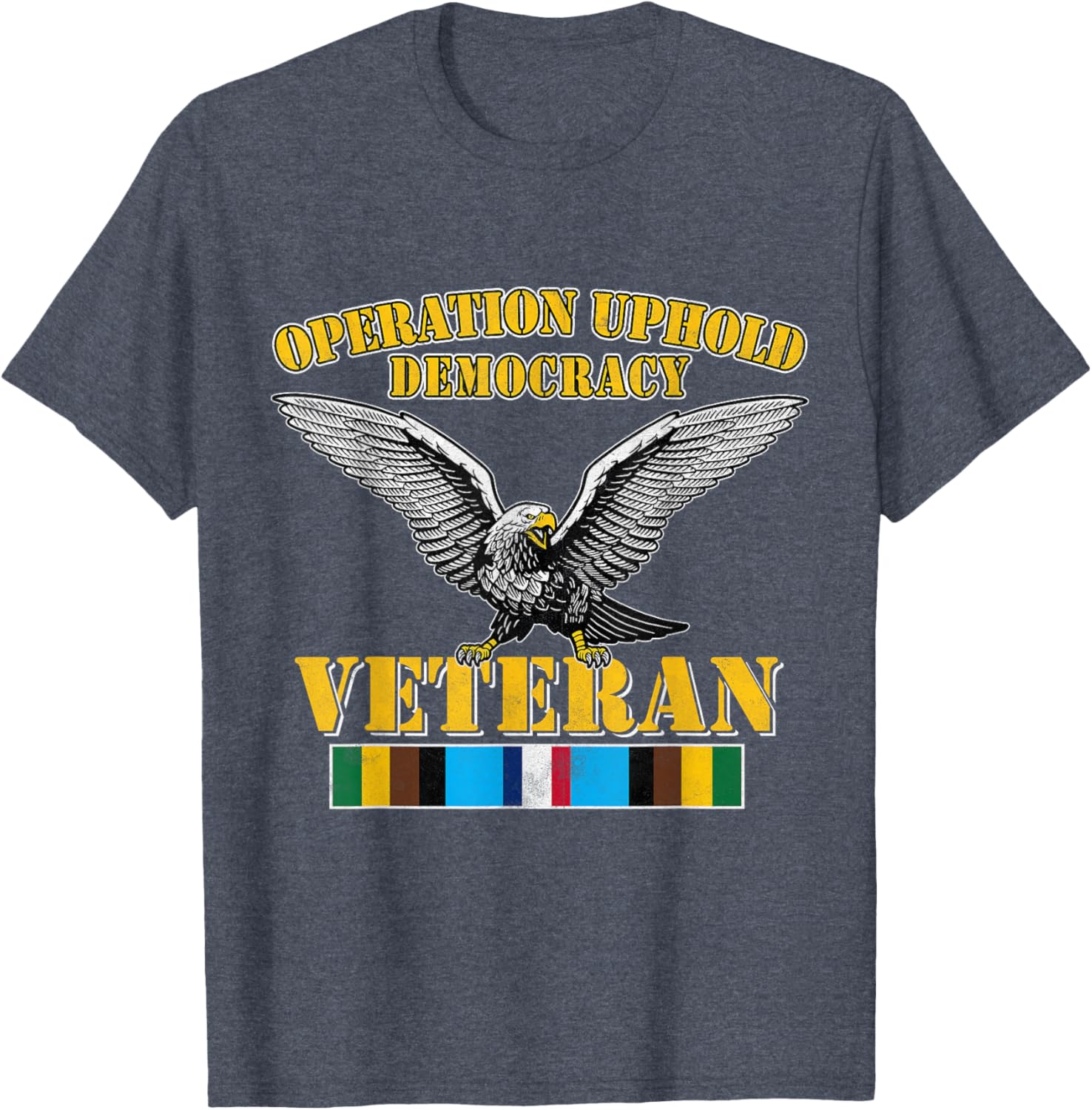 Veteran Operation Uphold Democracy Ribbon Haiti Vintage T-Shirt - 19