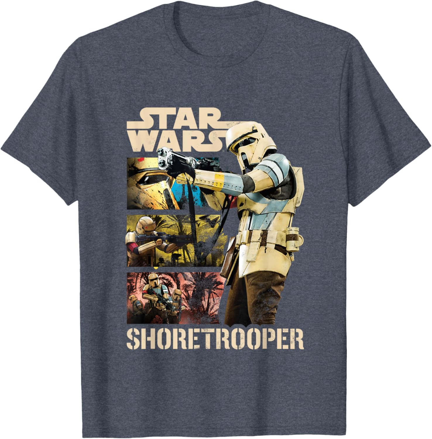 Star Wars Rogue One Shoretrooper Movie Panels T-Shirt for Fans - 1