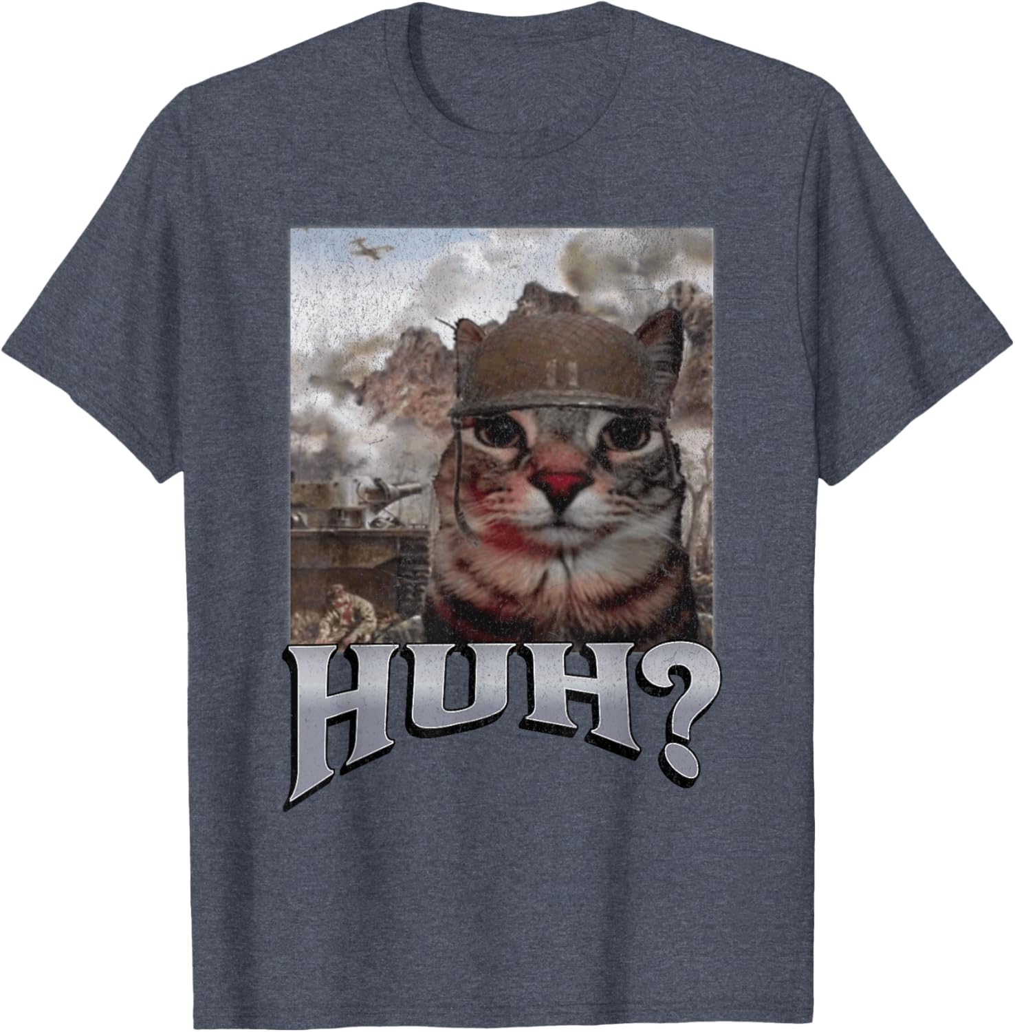 Funny Cat Meme T-Shirt for Men and Women - Huh? Graphic Tee - 23