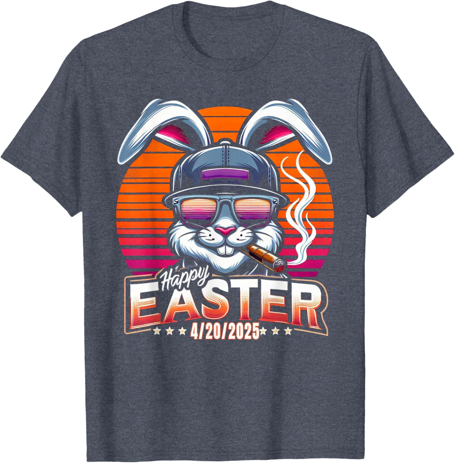 Funny Easter Bunny Marijuana T-Shirt for 420 Humor Lovers - 7