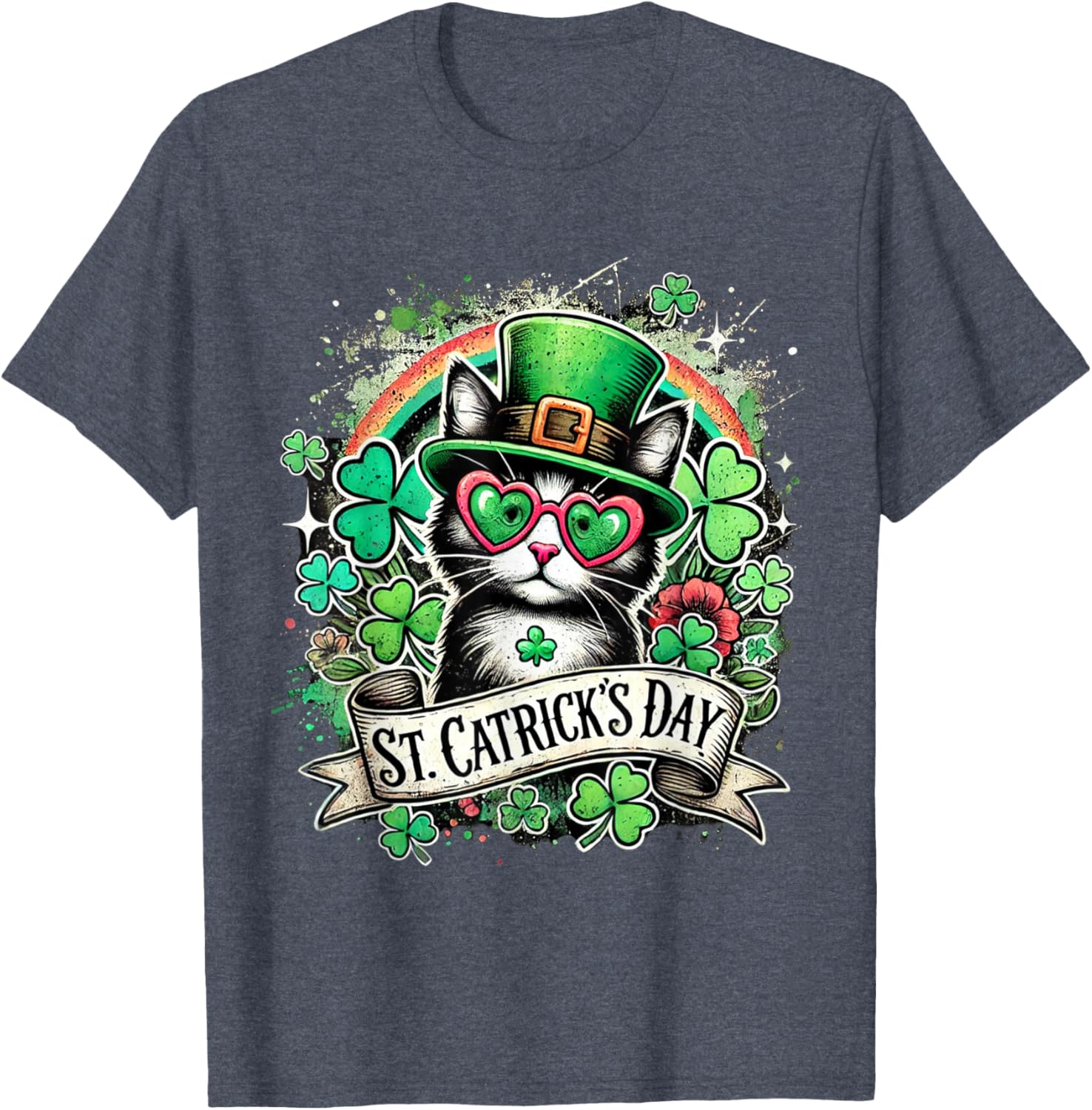 St Patricks Day Cats T-Shirt for Men, Women, and Kids - Fun Pet Tee - 3