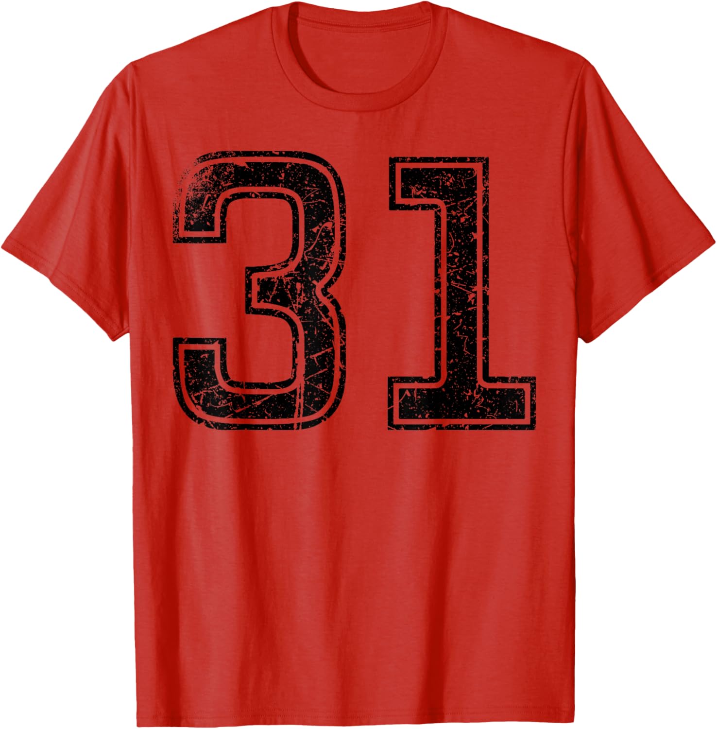 Vintage Sport Black Number 31 T-Shirt for Casual Style Enthusiasts - 3