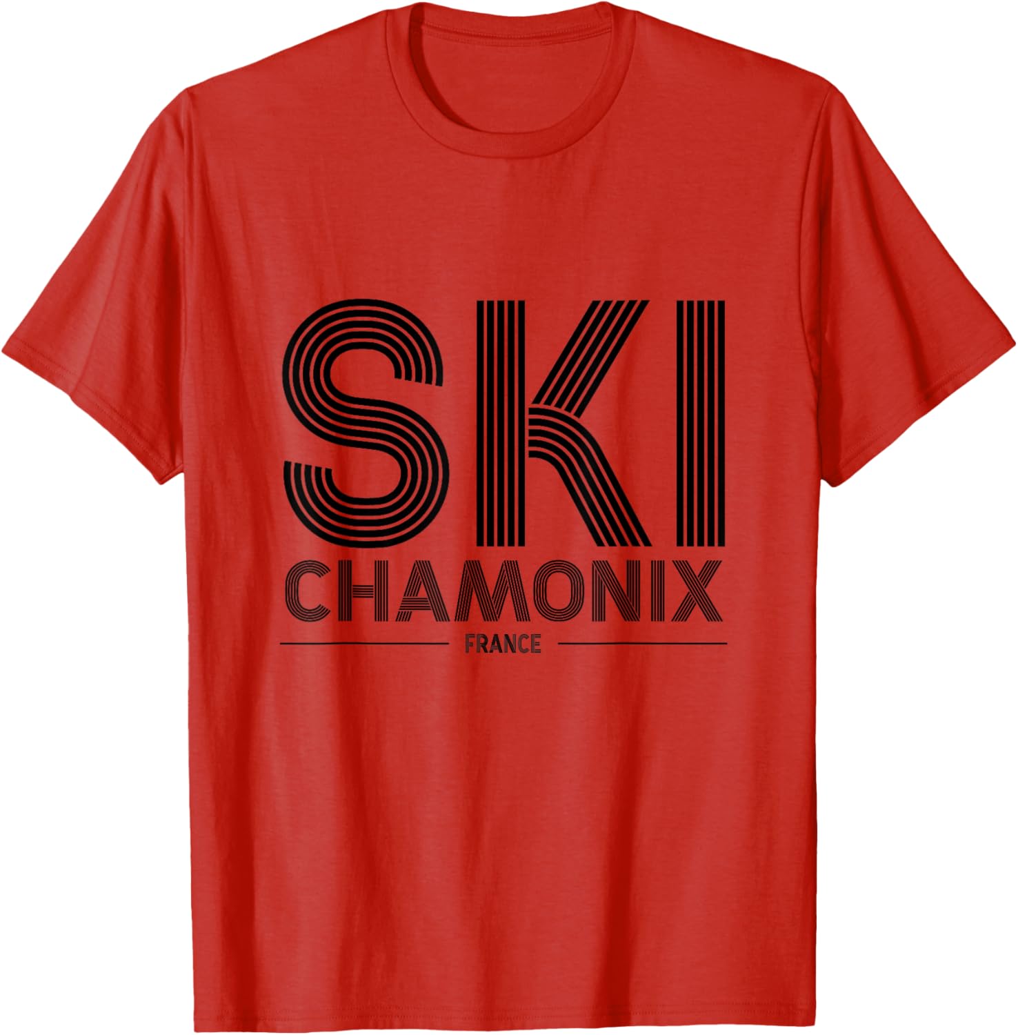 Chamonix Ski Resort T-Shirt for Ski Lovers in the French Alps - 1