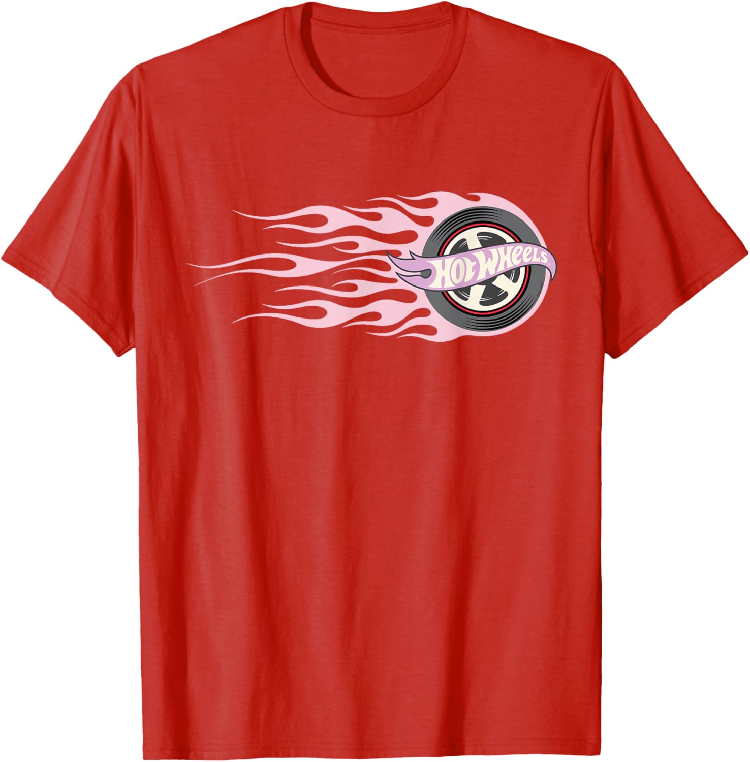 Hot Wheels Pink Flaming Tire T-Shirt for Fun and Stylish Adventures - 1