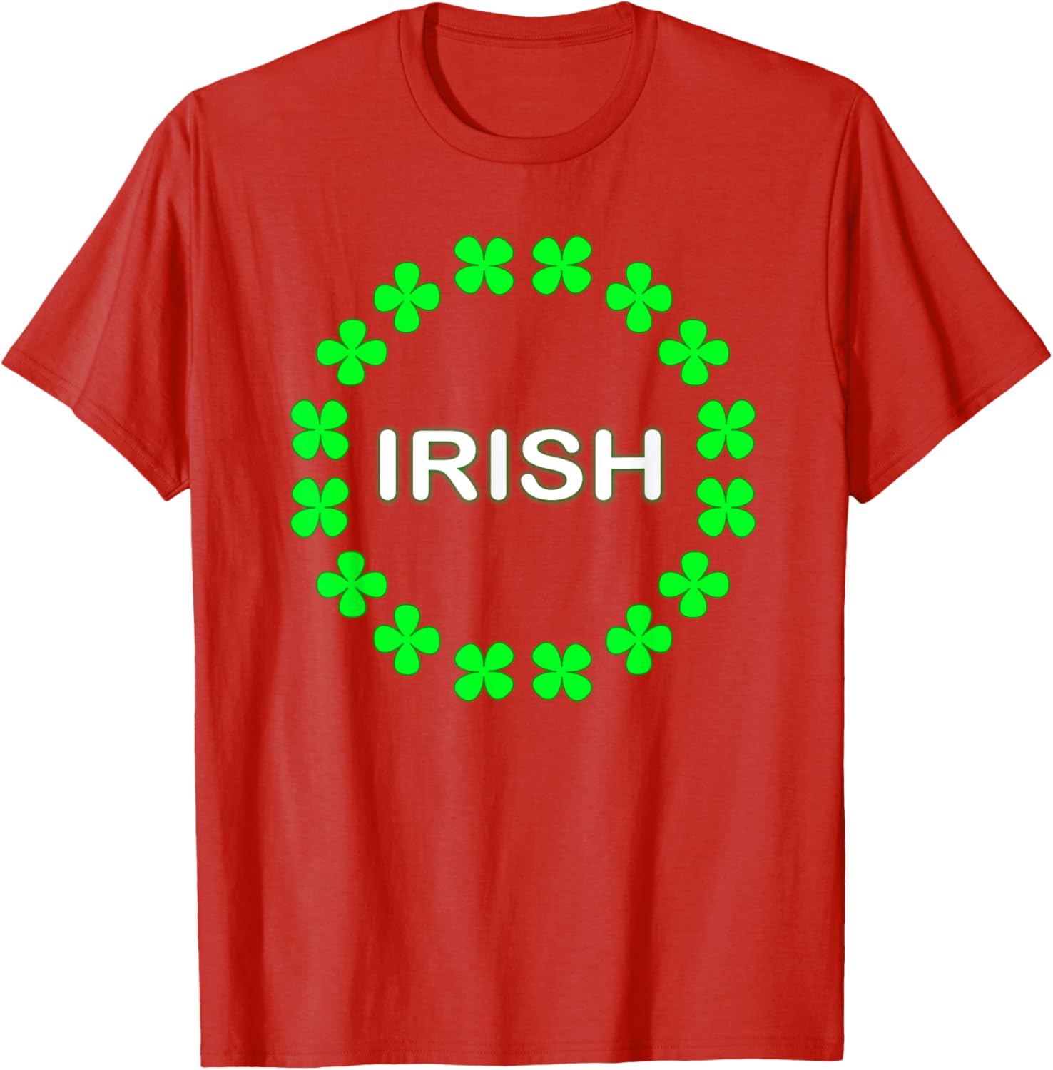 Irish Clover Circle St Patrick's Day T-Shirt for Festive Celebrations - 22