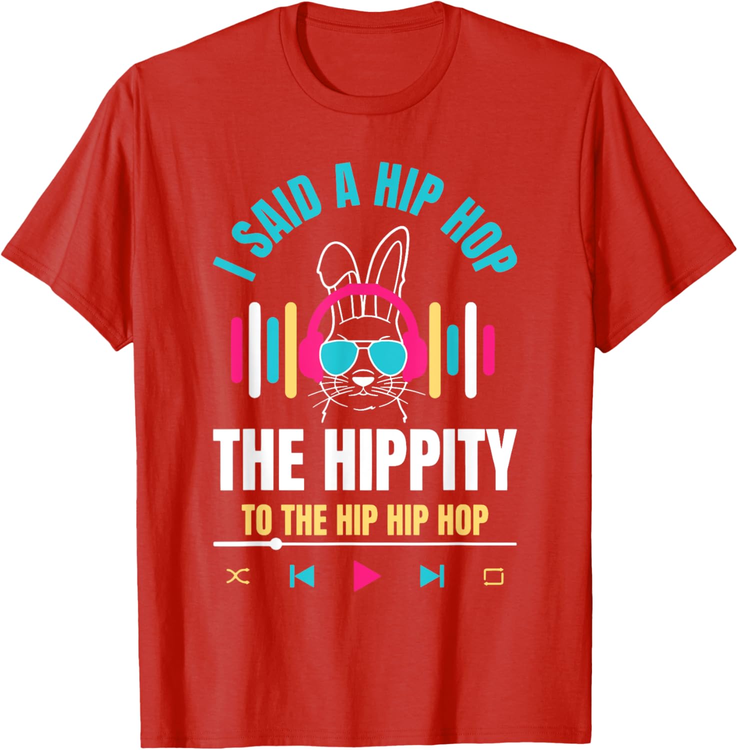 Funny Hip Hop Bunny Easter T-Shirt for Kids and Adults – Cute Spring Tee - 11