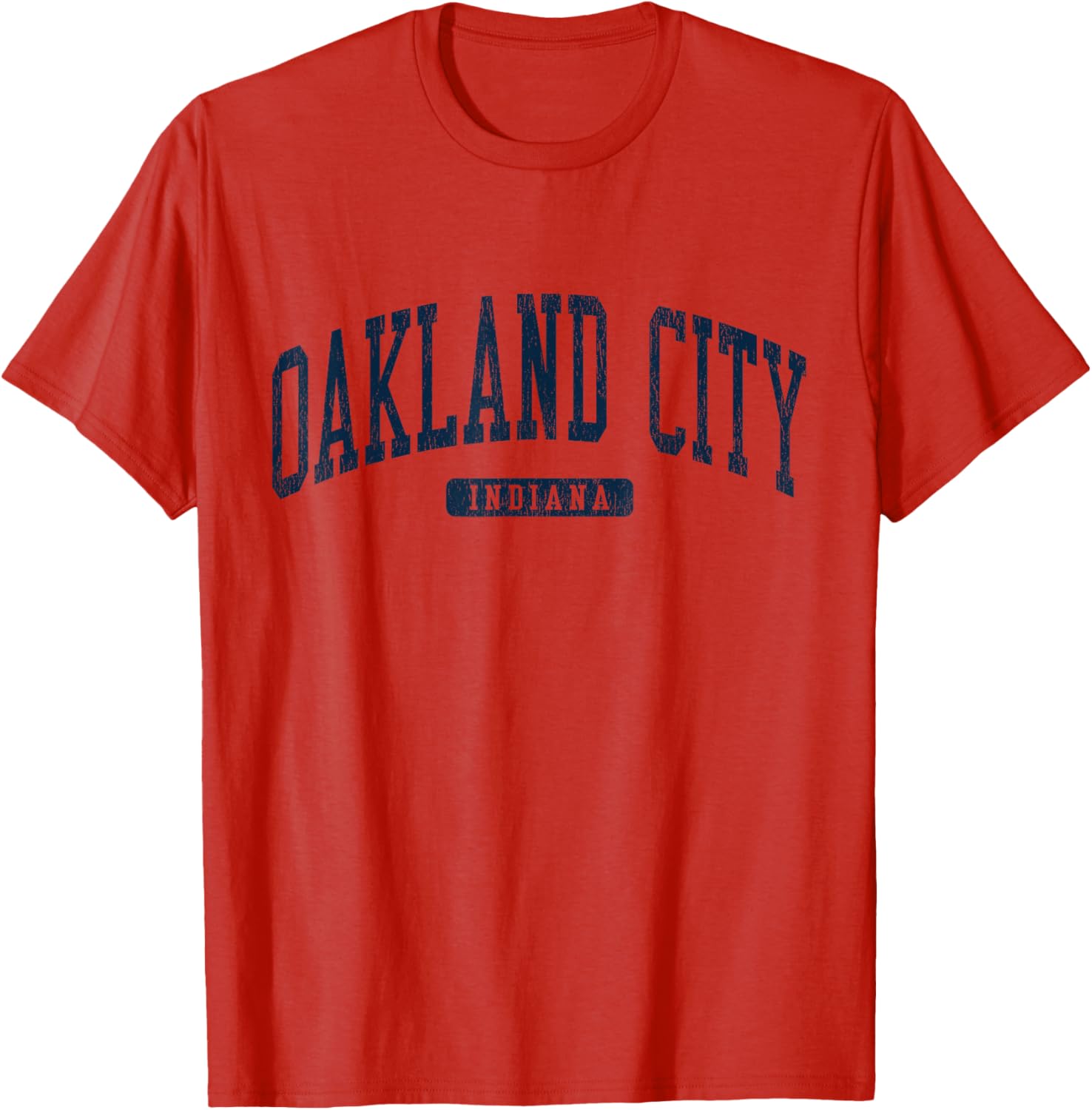 Oakland City Indiana College University Style Blue T-Shirt for Men and Women - 12