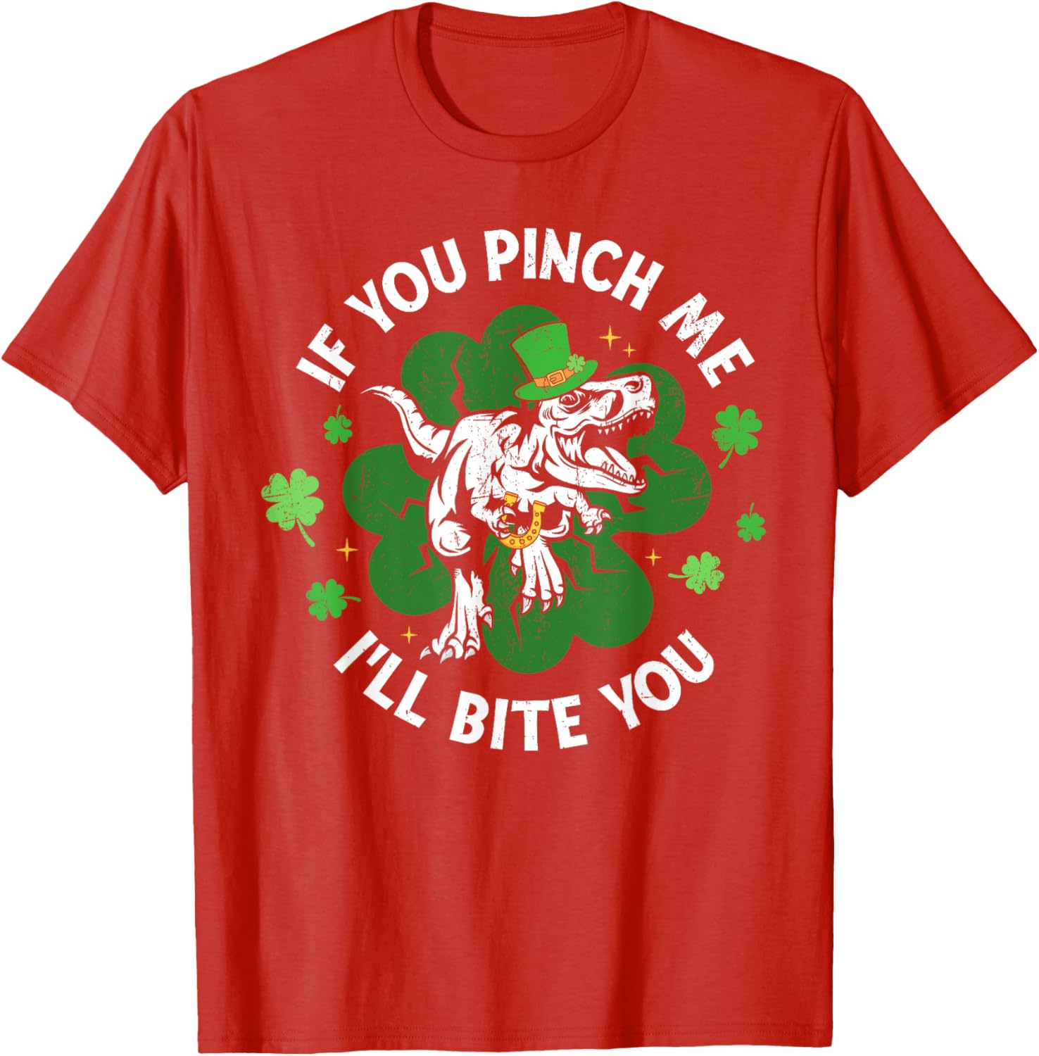 Funny Dinosaur T-Shirt for Men and Women - If You Pinch Me I'll Bite You - 2